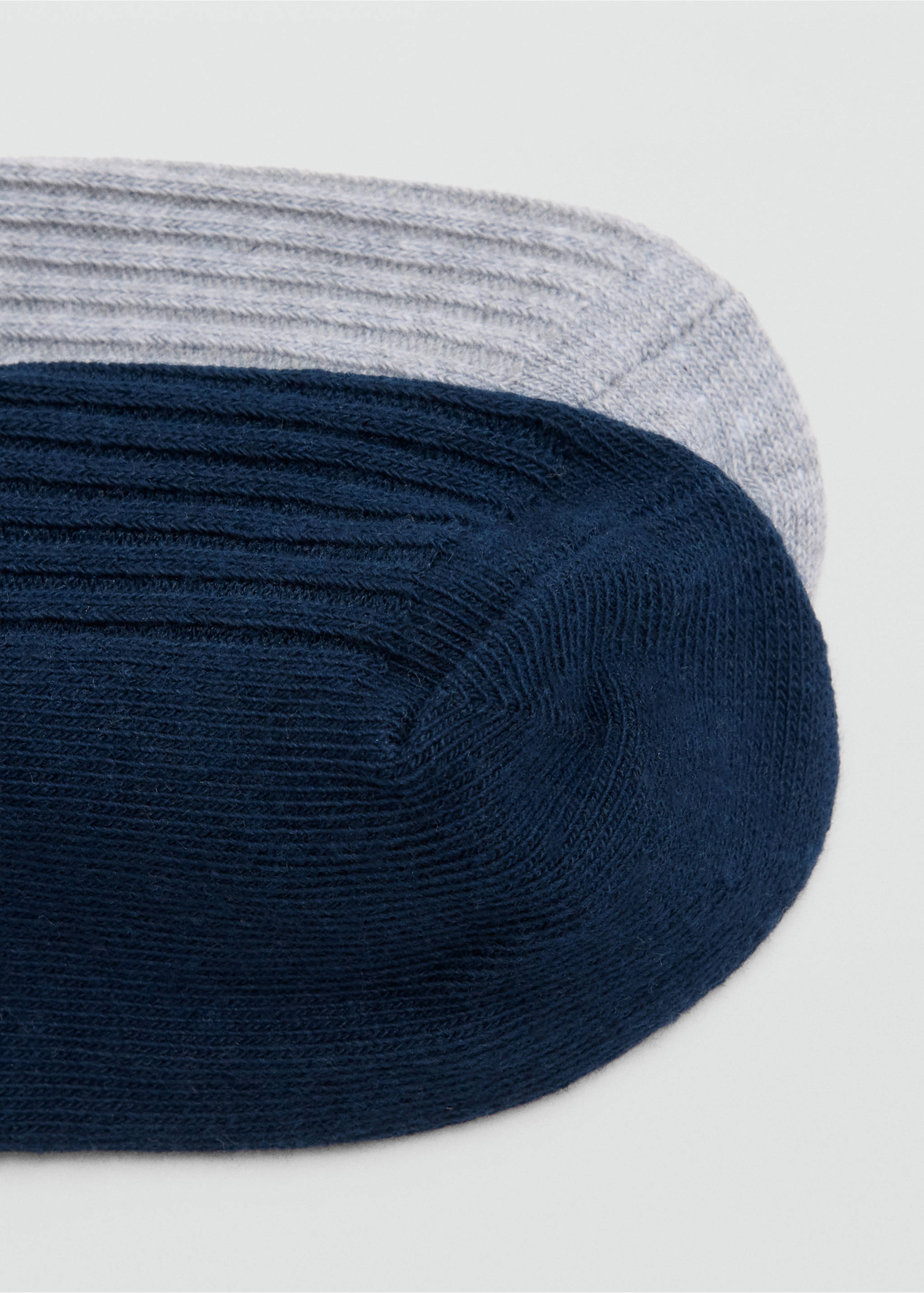 2 pack ribbed socks - Details of the article 8, Navy. Ref: 37014794-00.