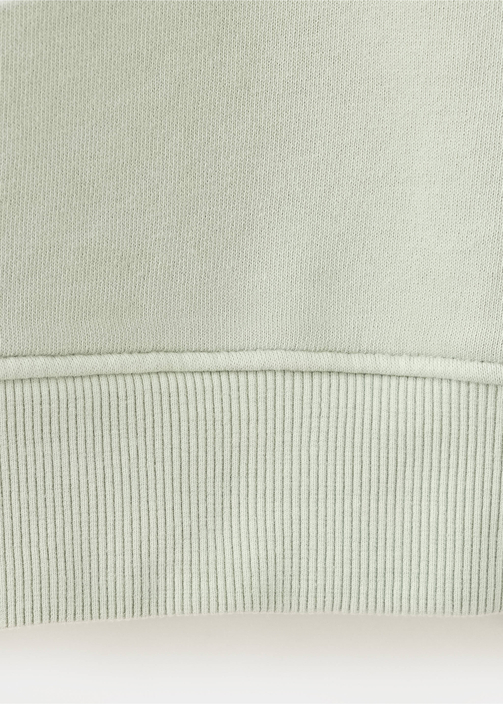 Cotton cargo sweatshirt - Details of the article 0, Mint Green. Ref: 37014796-00.