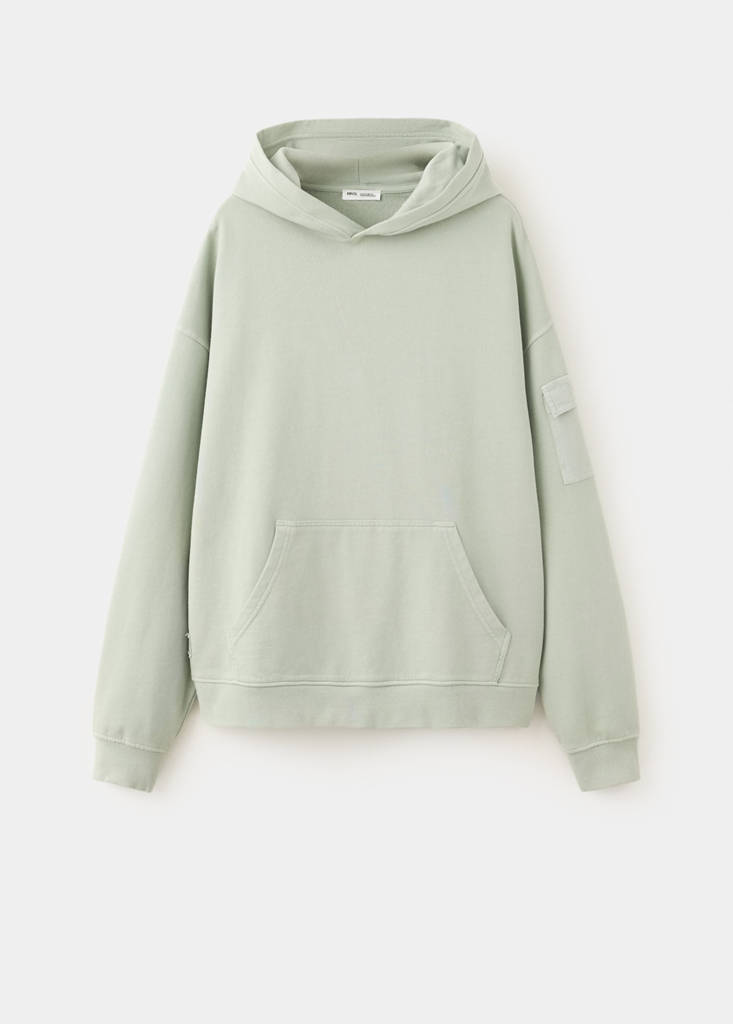 Cotton cargo sweatshirt - thumbnail 4