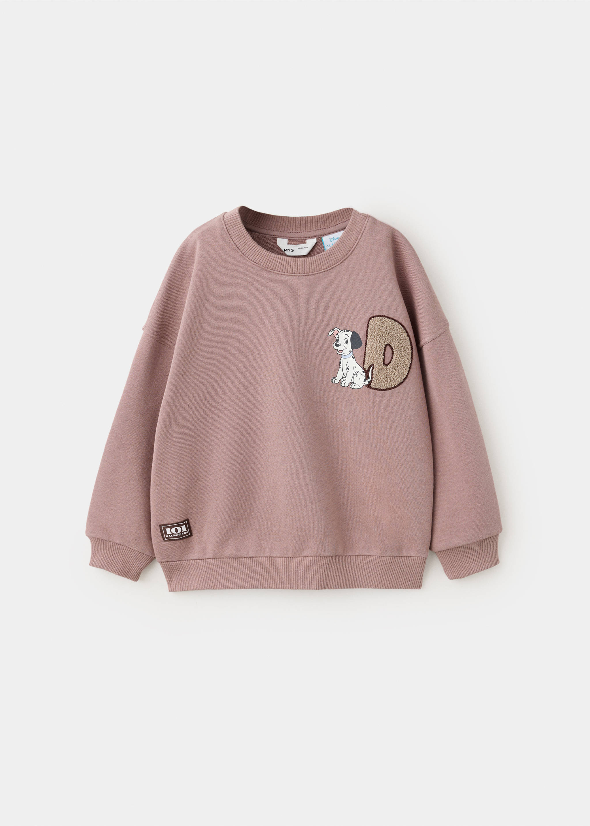 Sweatshirt aus Baumwolle 101 Dalmatiner - Artikel ohne Model, Zartrosa. Ref: 37014798-00.