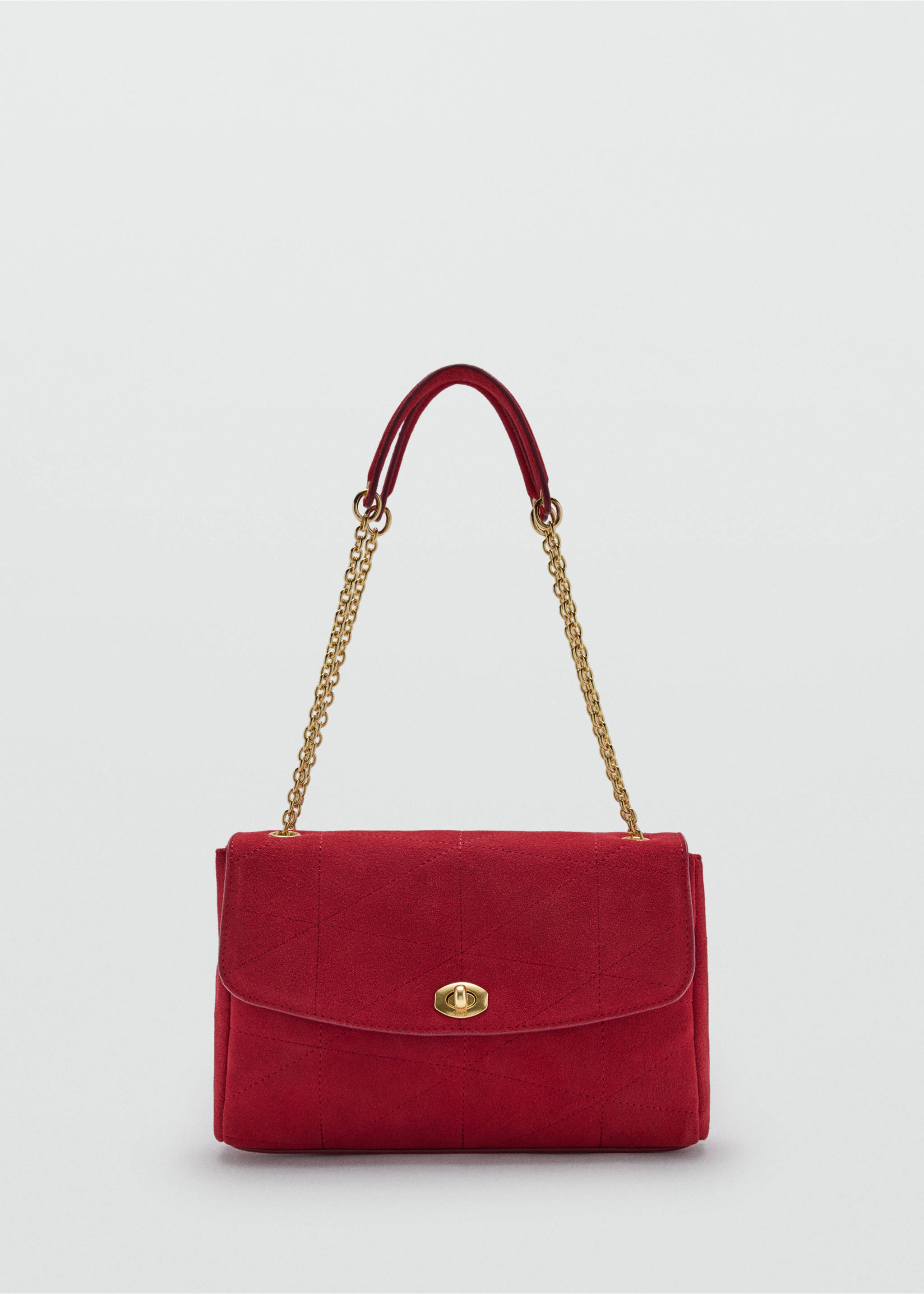 Small leather chain shoulder bag - Article without model, Red. Ref: 37014799-00.