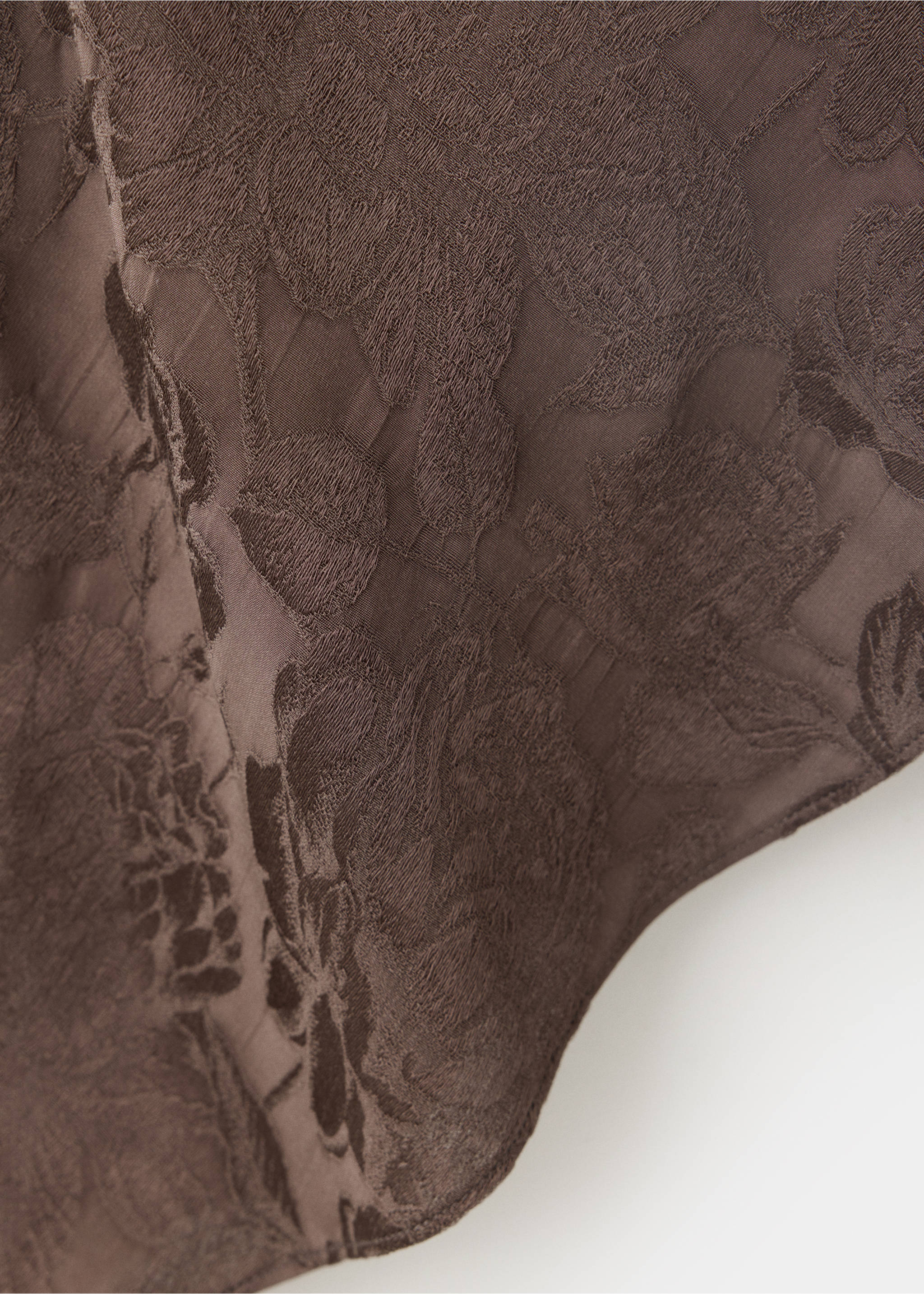 Asymmetric devoré top - Деталь изделия 0, Коричневый. Ref: 37014800-00.