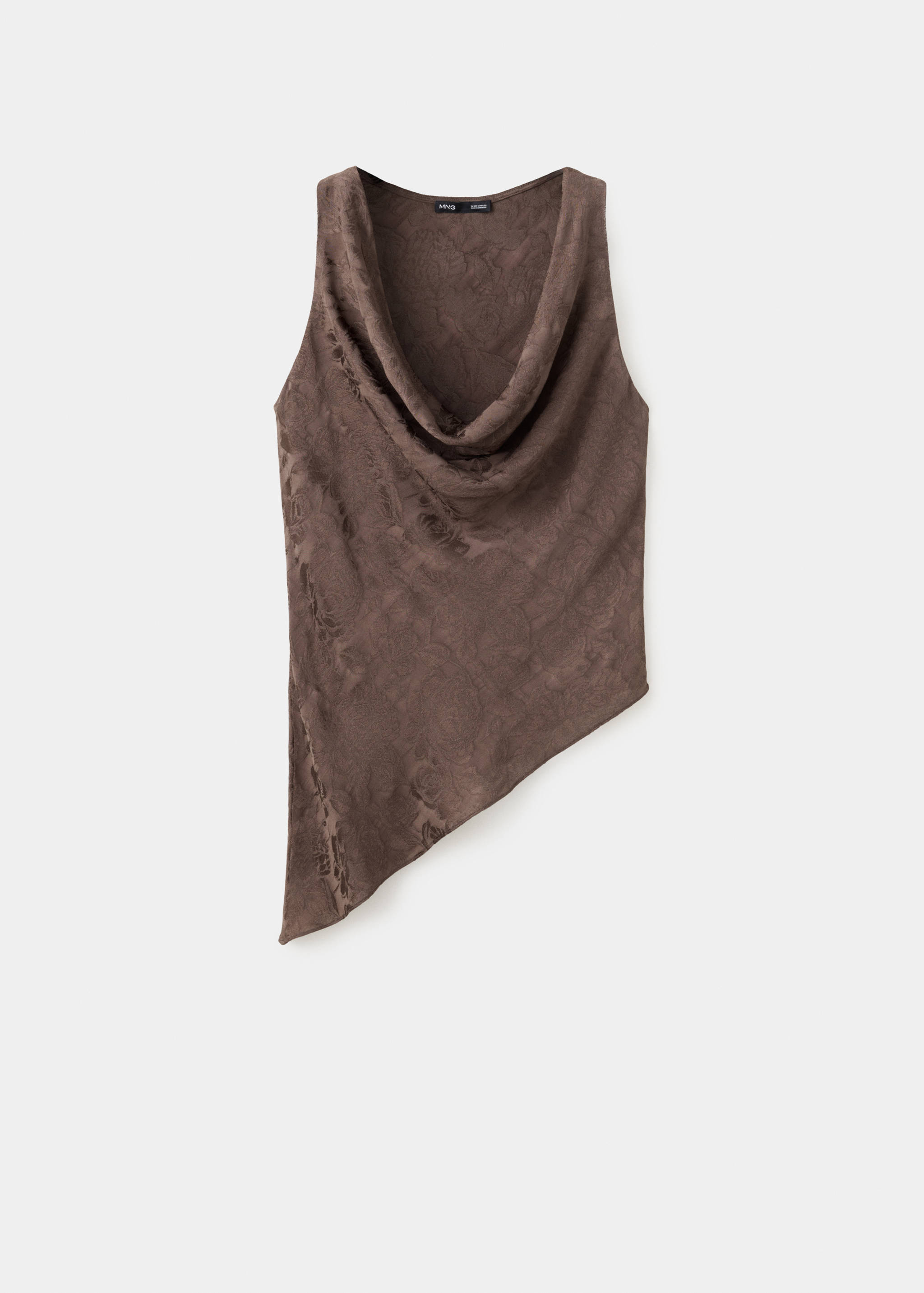 Asymmetric devoré top - Изделие без модели