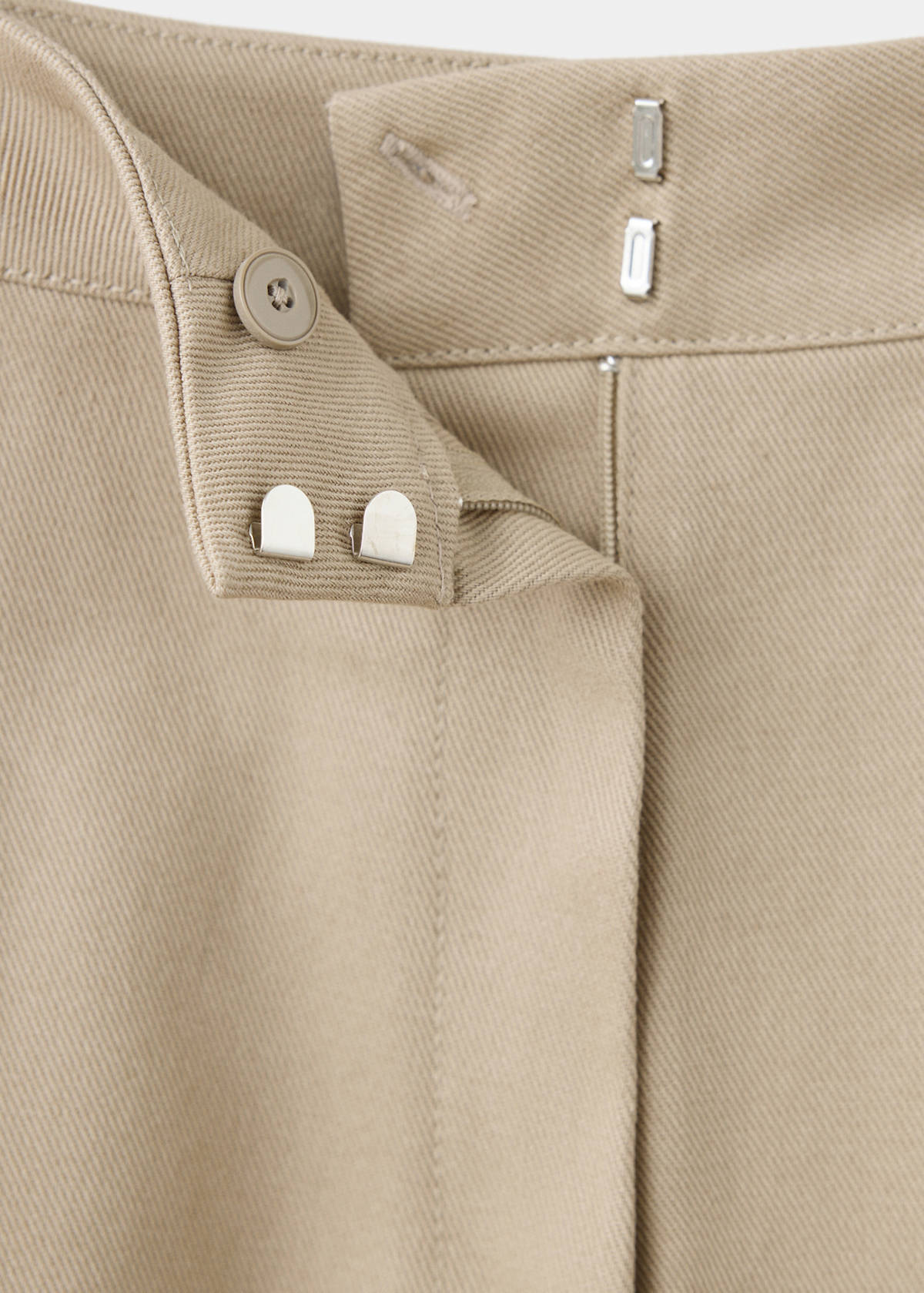 Balloon cotton trousers — Brown