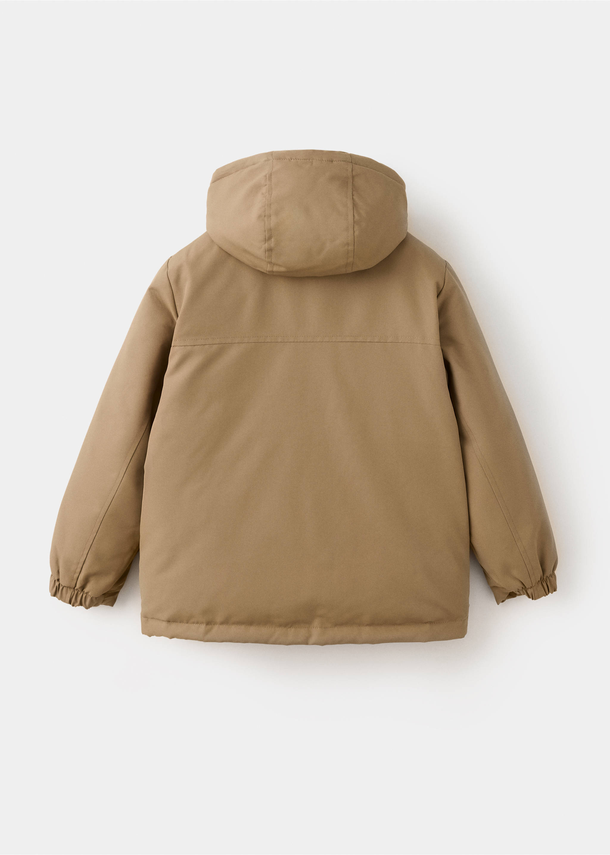 Anorak oversize capucha - Reverso del artículo, Marrón medio. Ref: 37015152-00.