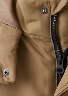 Oversized hooded anorak — Medium Brown 4