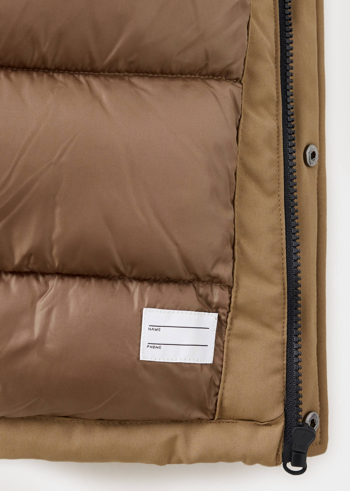 Oversized hooded anorak — Medium Brown