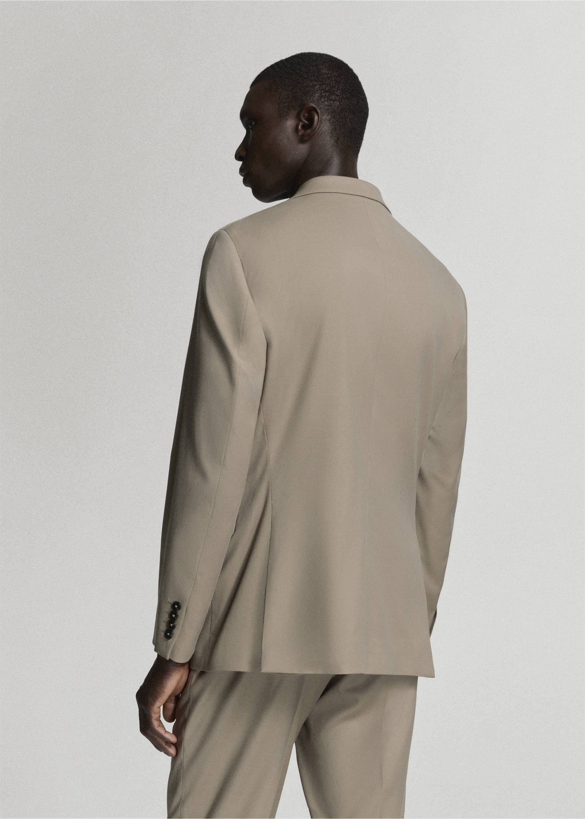 Americana traje Milán slim fit - Reverso del artículo, Gris visón. Ref: 37015155-00.