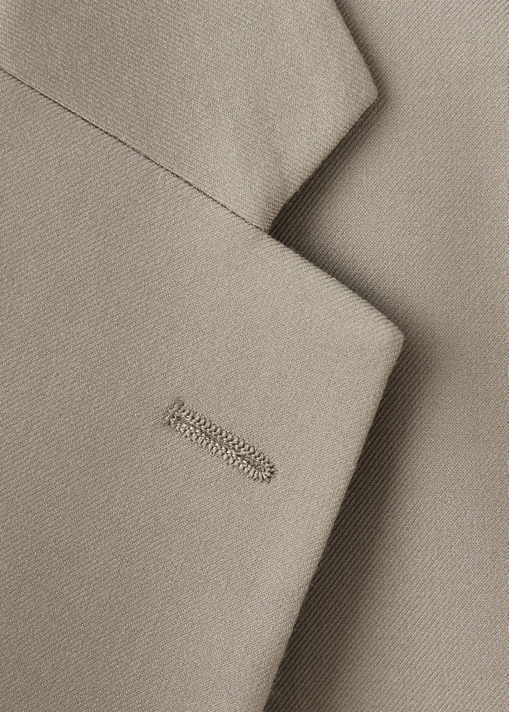 Milan slim-fit suit jacket — Mink Grey