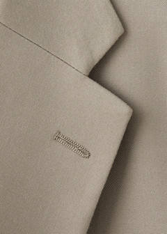 Milan slim-fit suit jacket — Mink Grey 8