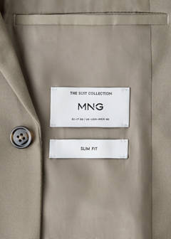 Milan slim-fit suit jacket — Mink Grey 9