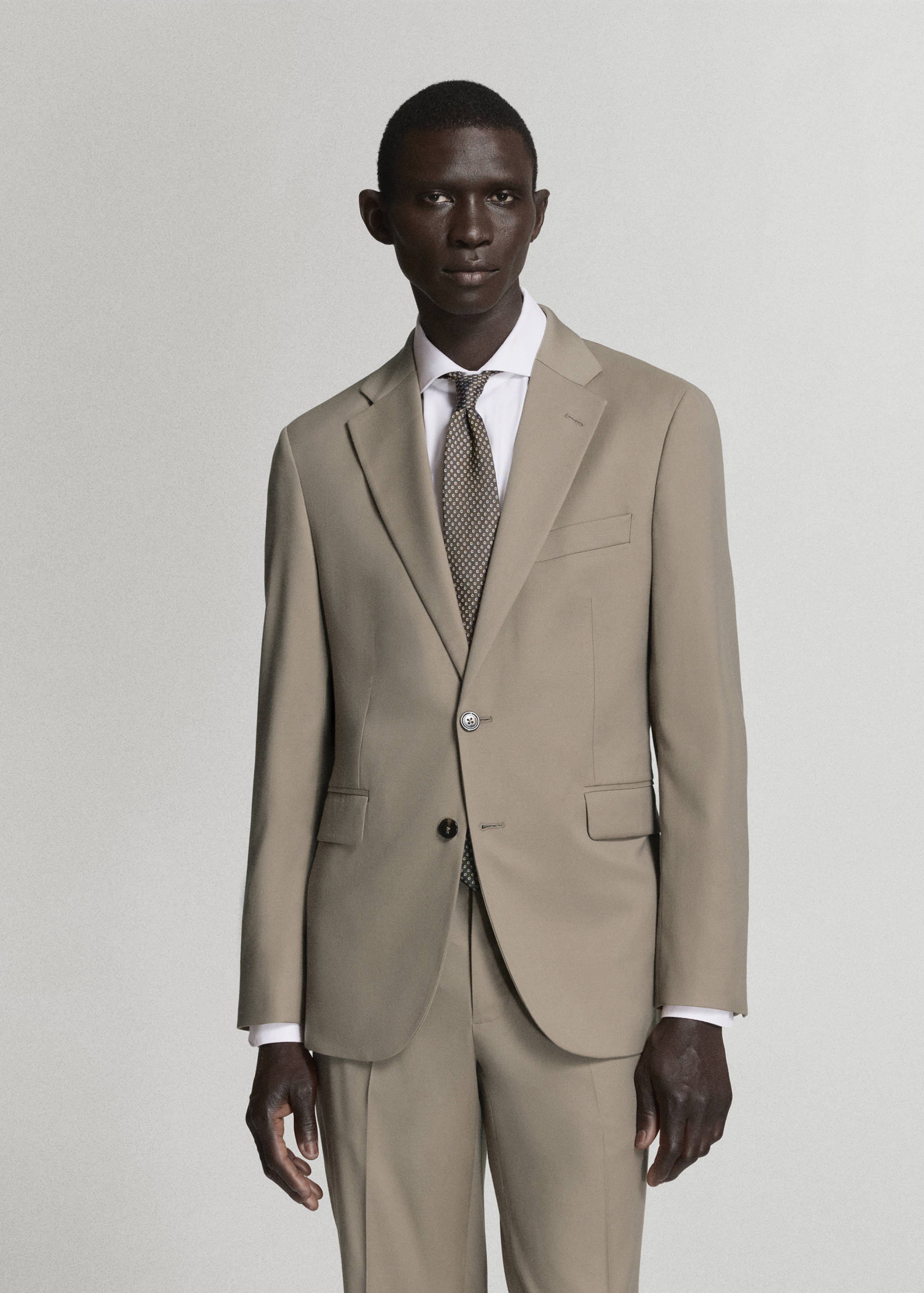 Milan slim-fit suit jacket - Medium plane