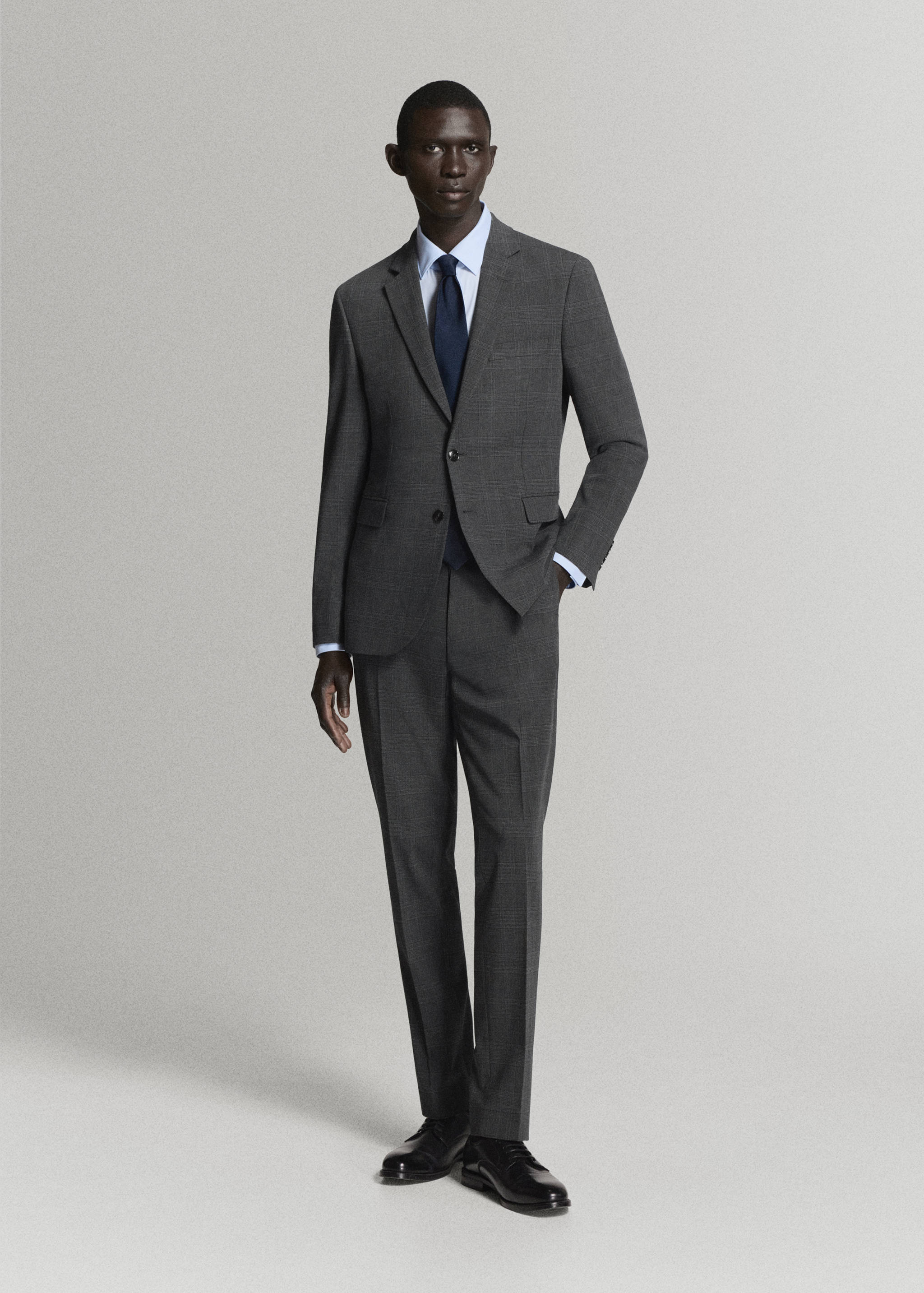 Super slim-fit suit jacket in stretch fabric - General plane