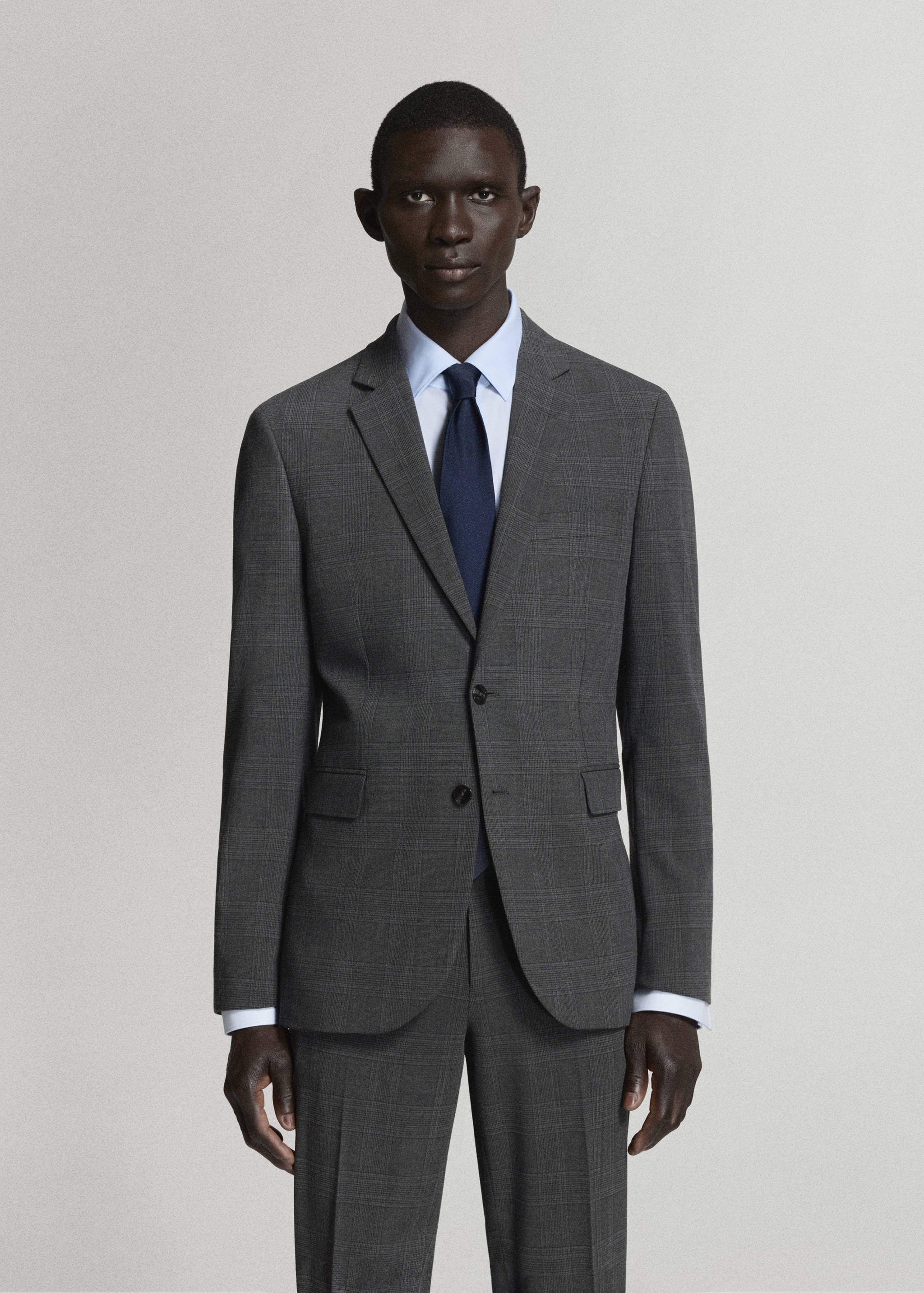 Super slim-fit suit jacket in stretch fabric - Medium plane
