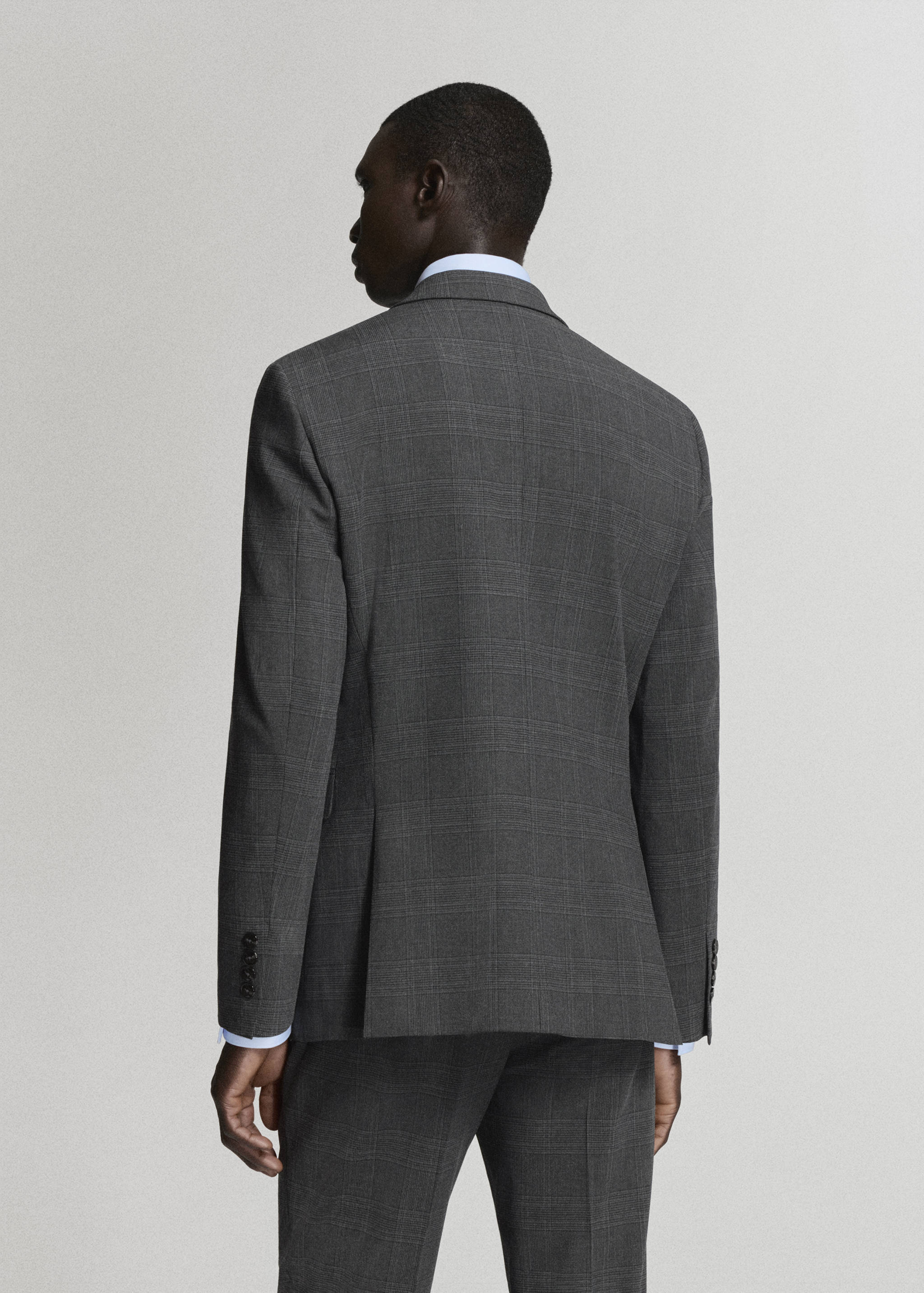 Super slim-fit suit jacket in stretch fabric - Reverse of the article