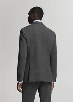 Super slim-fit suit jacket in stretch fabric — Dark Heather Grey 11
