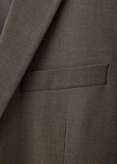 Super slim-fit suit jacket in stretch fabric — Medium Brown 8