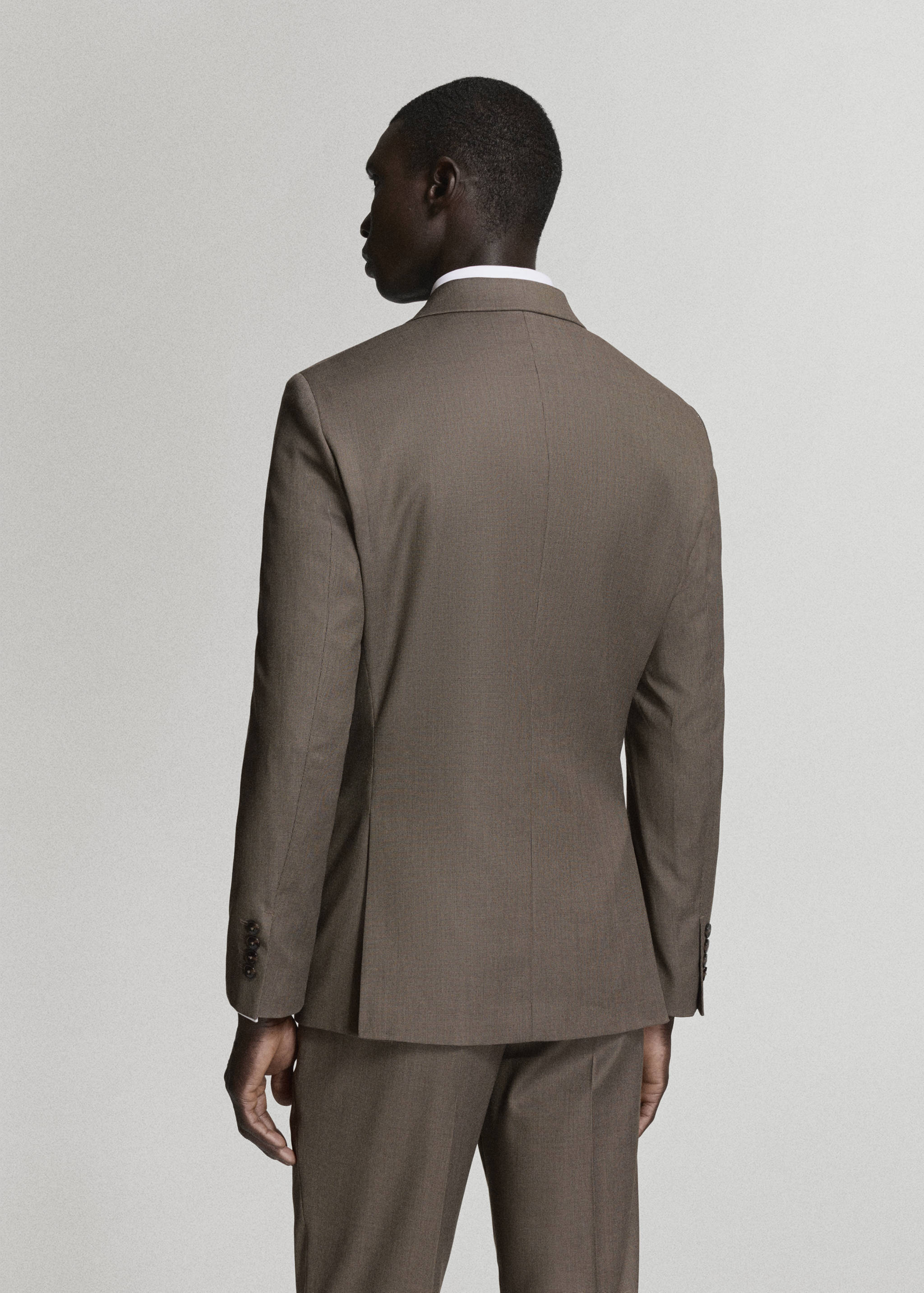 Super slim-fit suit jacket in stretch fabric - Reverse of the article