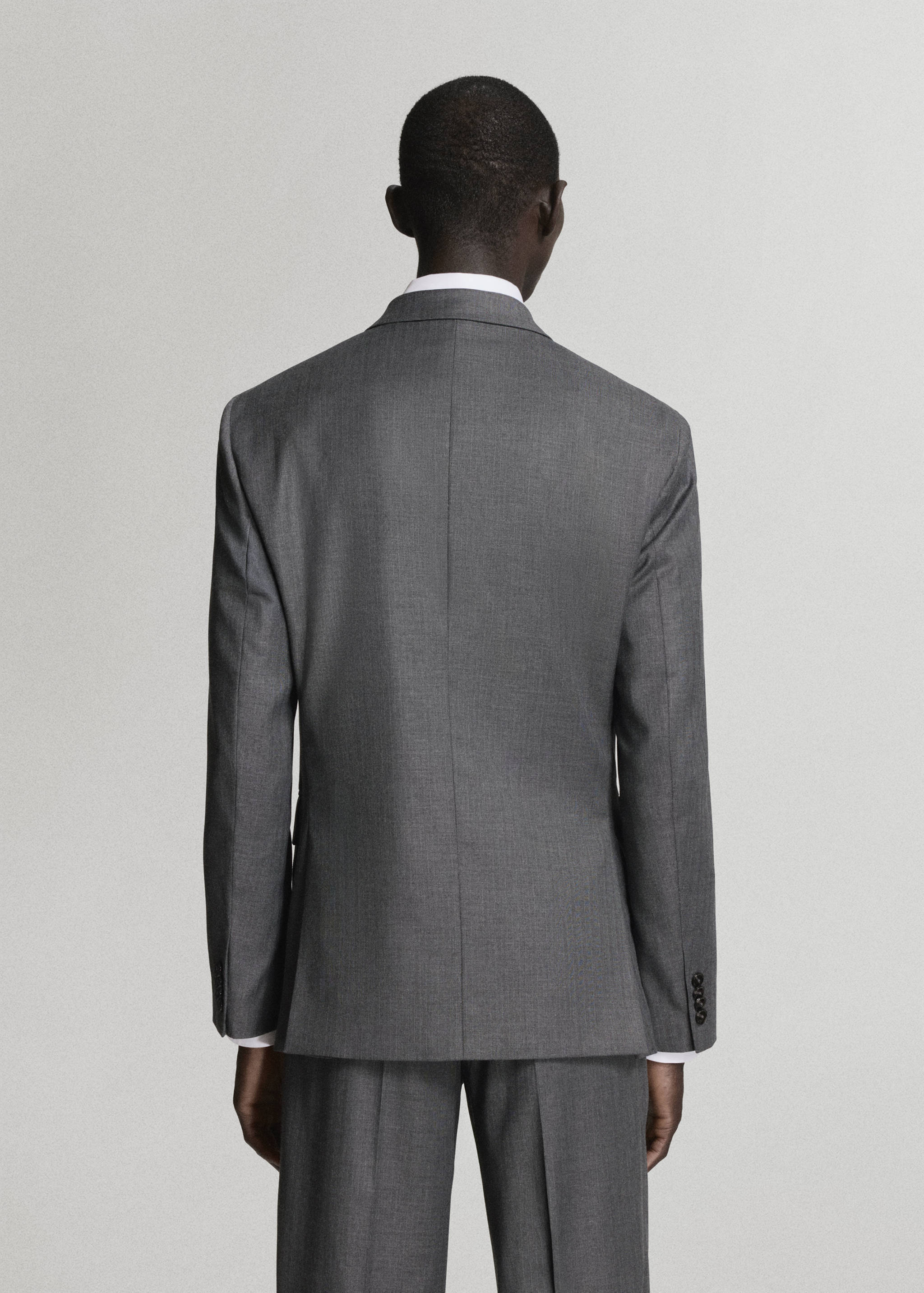Monaco double-breasted slim-fit suit jacket - Reverse of the article