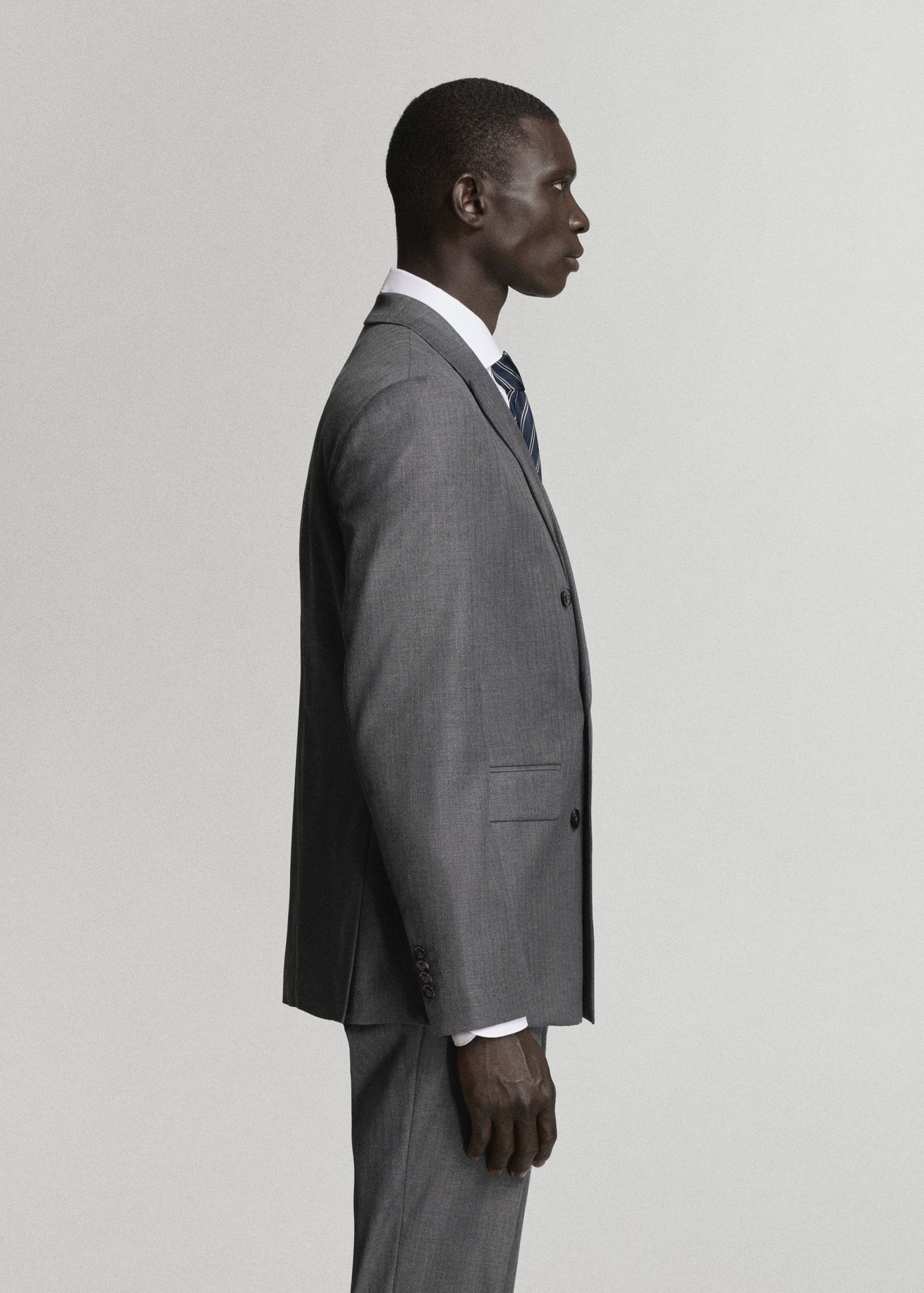 Monaco double-breasted slim-fit suit jacket - Details of the article 2
