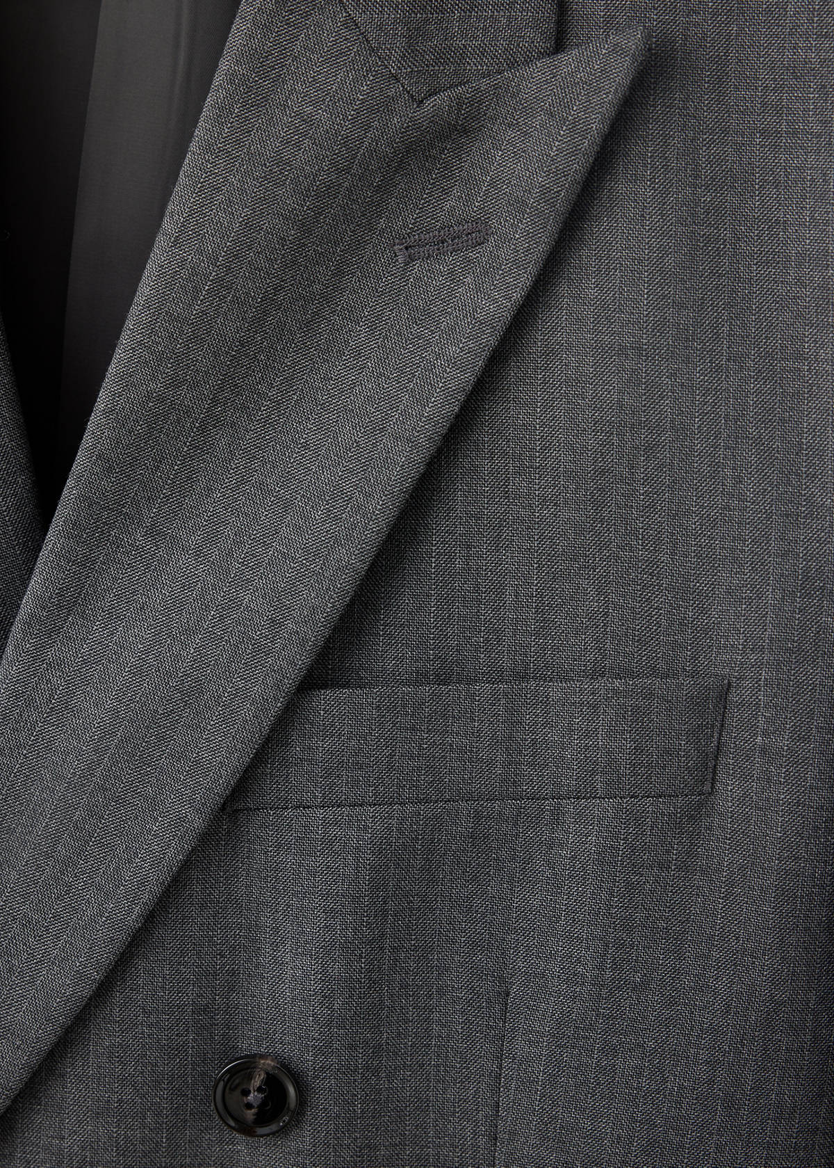 Monaco double-breasted slim-fit suit jacket — Medium Heather Grey