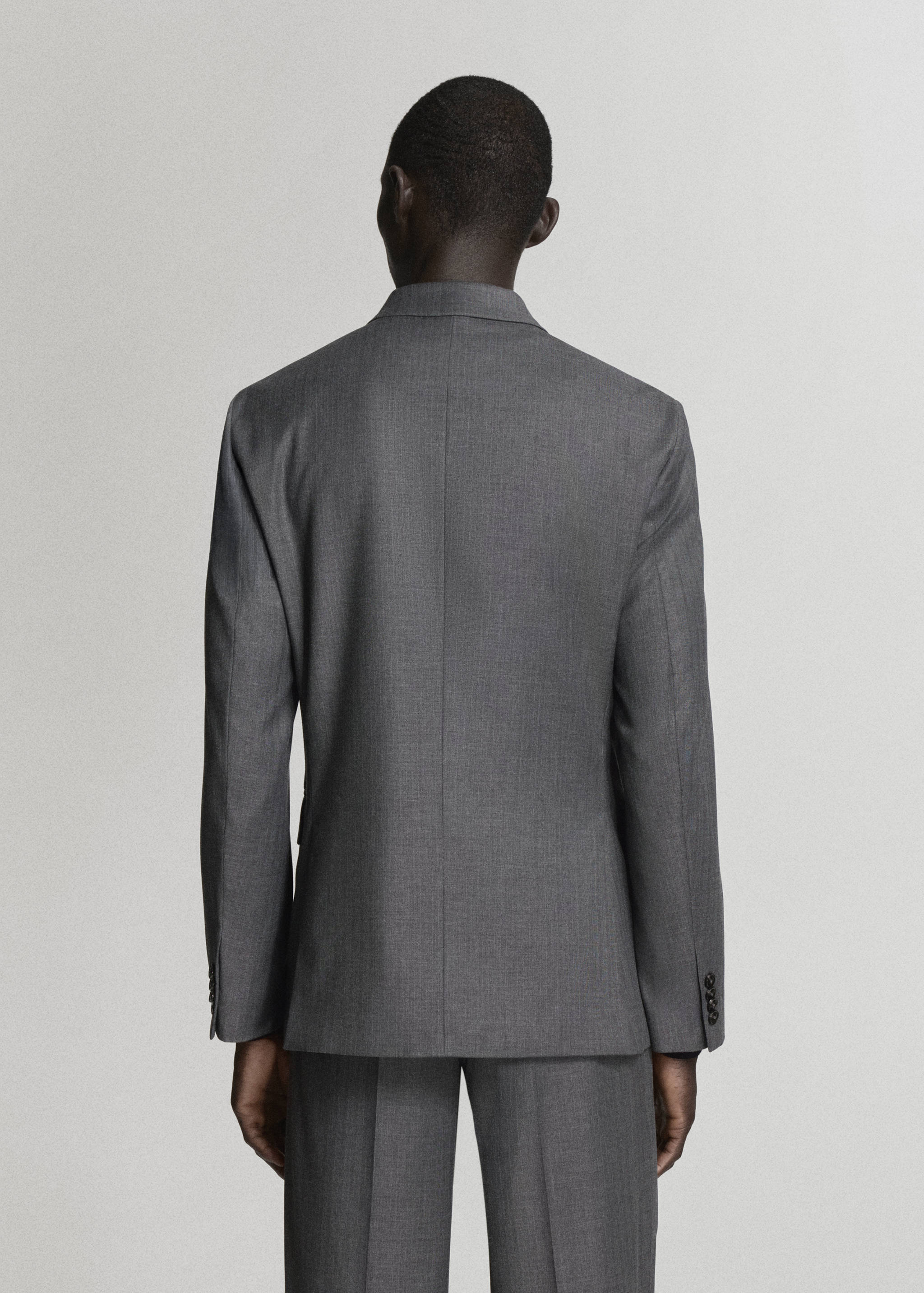 Monaco double-breasted slim-fit suit jacket - Reverse of the article