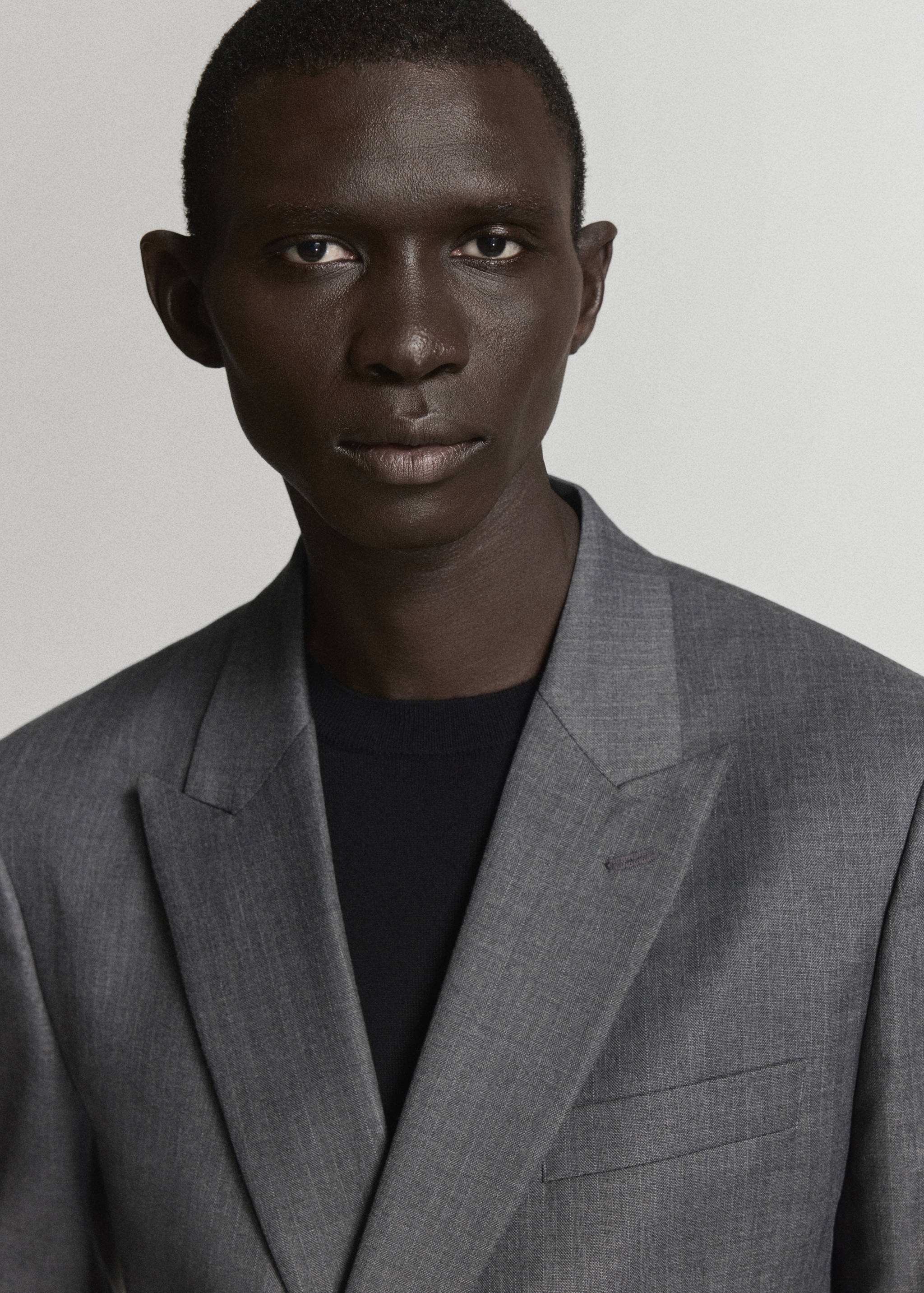 Monaco double-breasted slim-fit suit jacket - Details of the article 1
