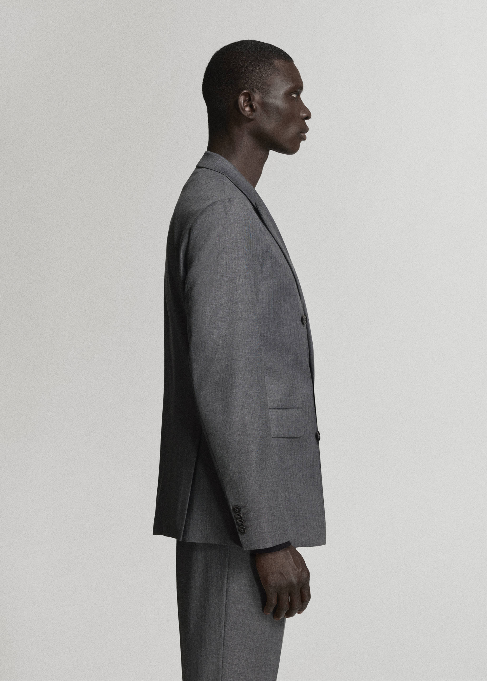 Monaco double-breasted slim-fit suit jacket - Details of the article 2