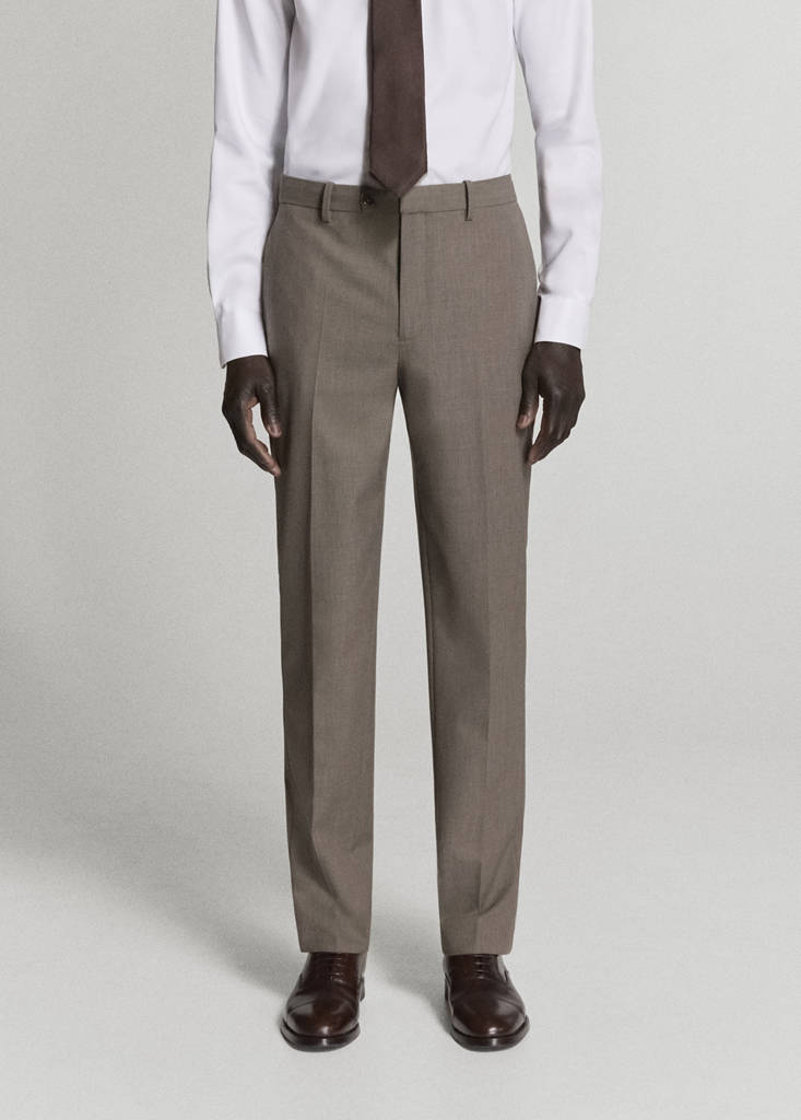 London regular-fit trousers — Medium Brown