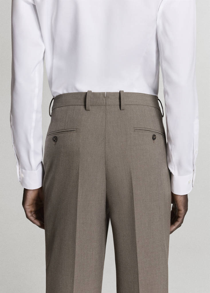 London regular-fit trousers — Medium Brown