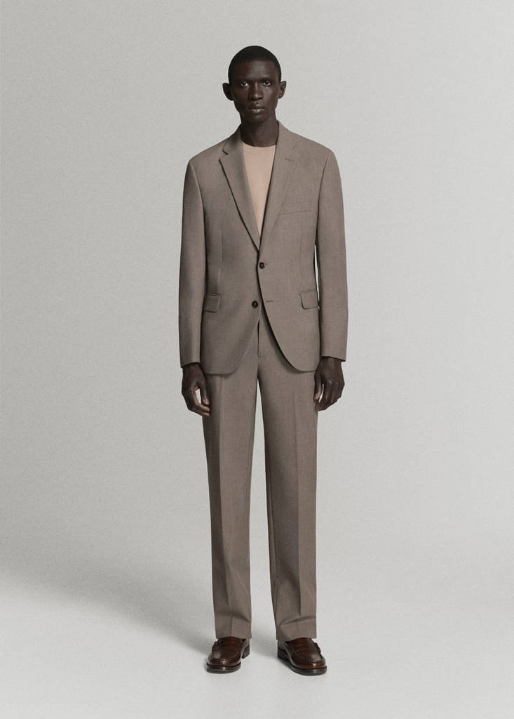 London regular-fit trousers — Medium Brown