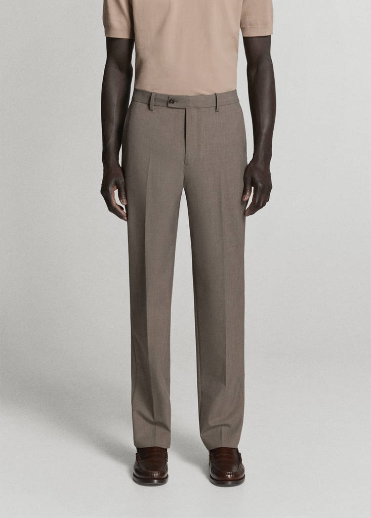 London regular-fit trousers — Medium Brown
