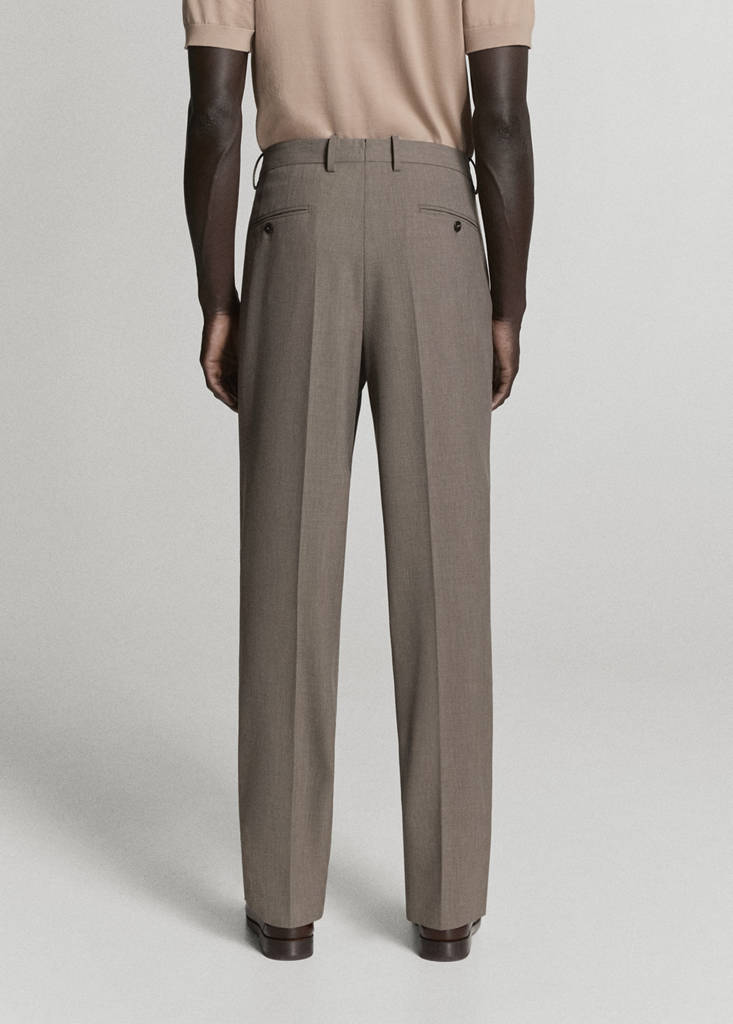 London regular-fit trousers — Medium Brown