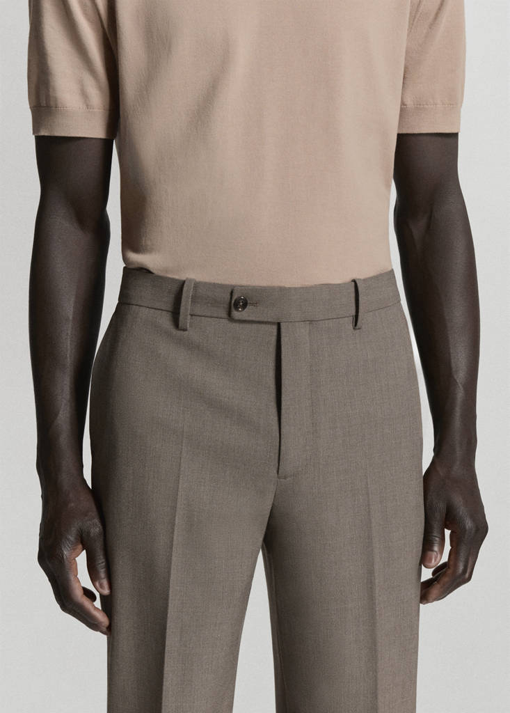 London regular-fit trousers — Medium Brown