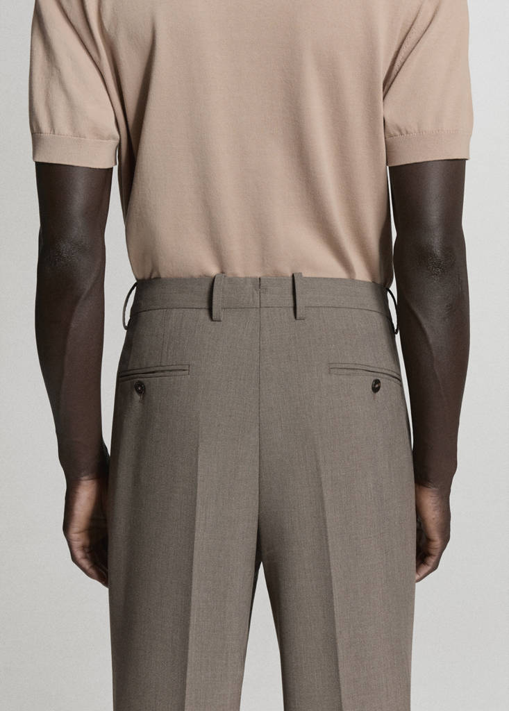 London regular-fit trousers — Medium Brown