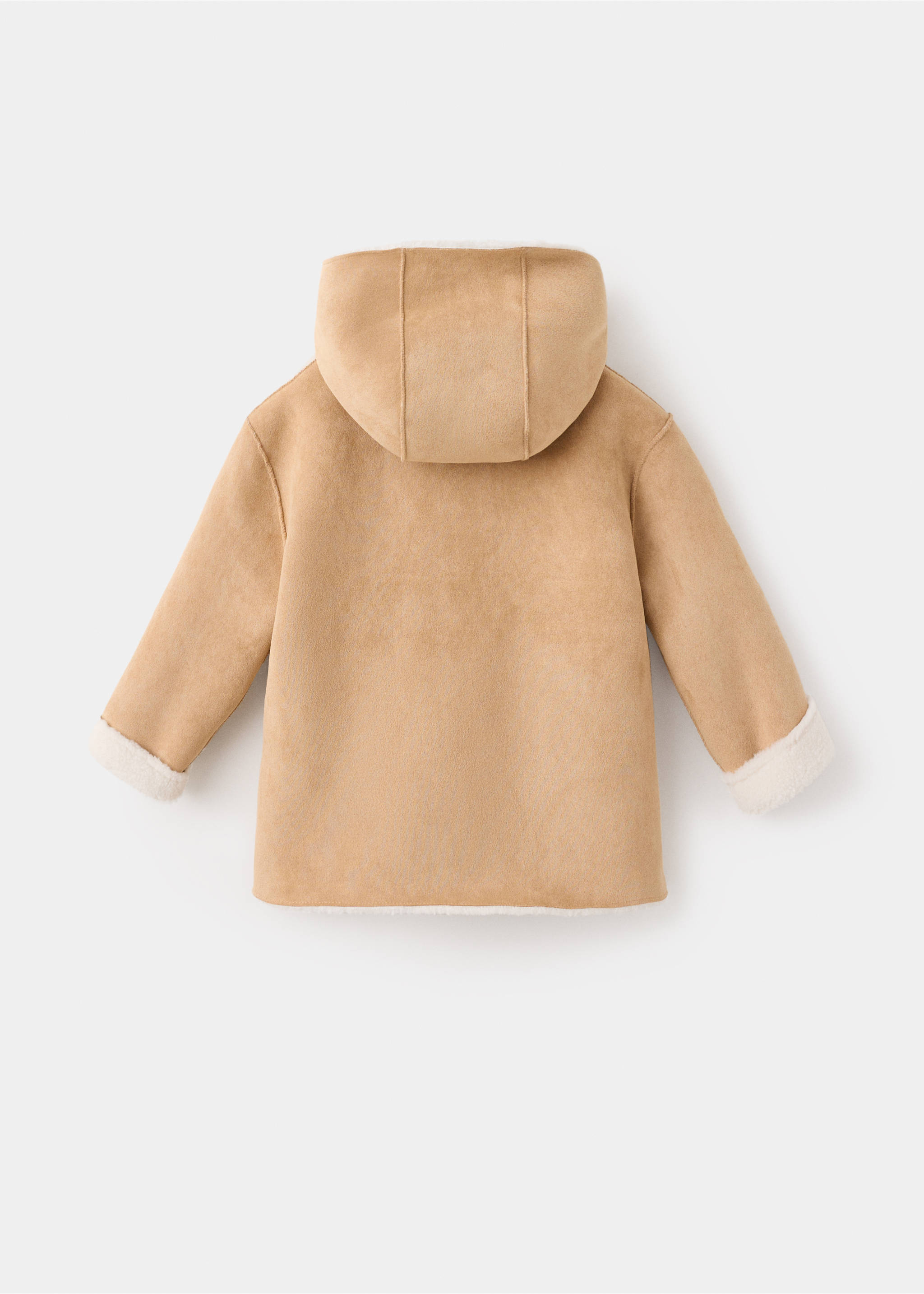 Long double-faced coat - Reverse of the article, Brown. Ref: 37015161-00.