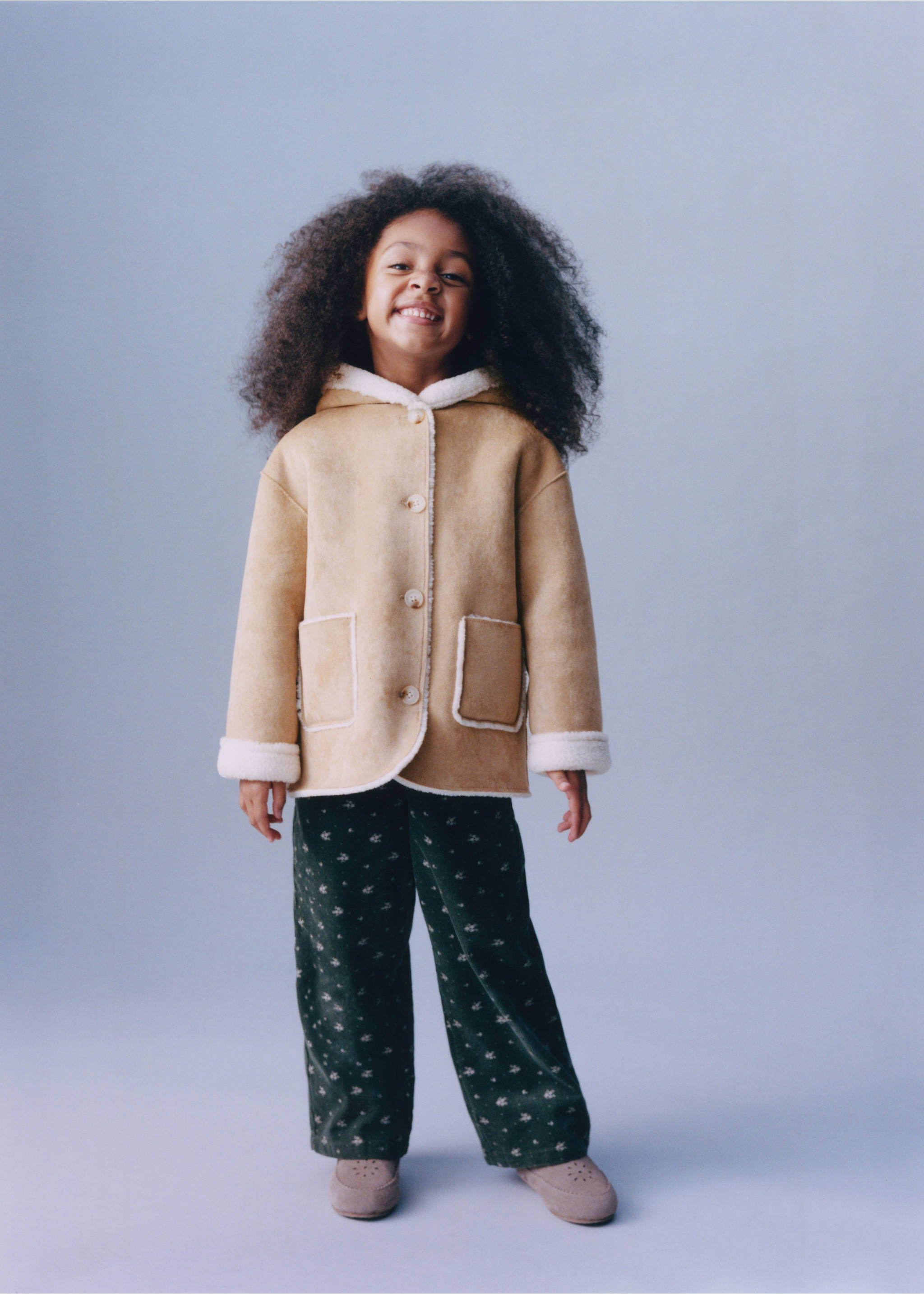 Long double-faced coat - Details of the article 5, Brown. Ref: 37015161-00.