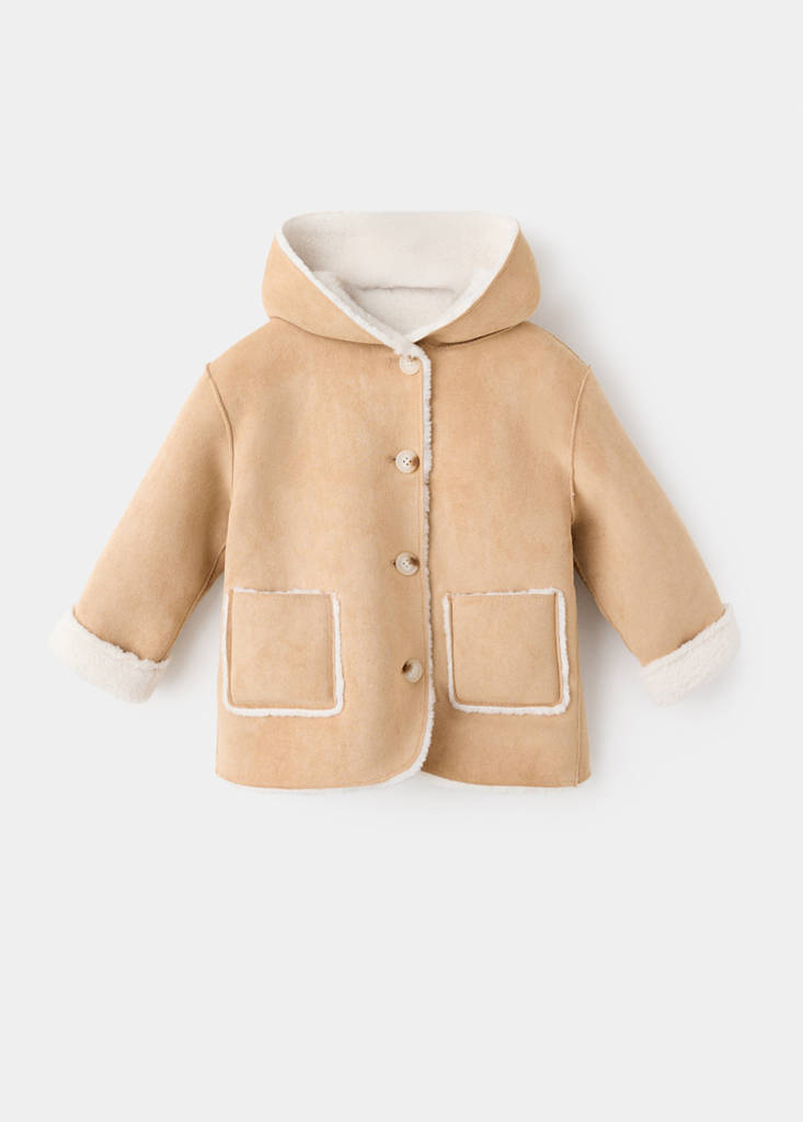 Long double-faced coat — Brown