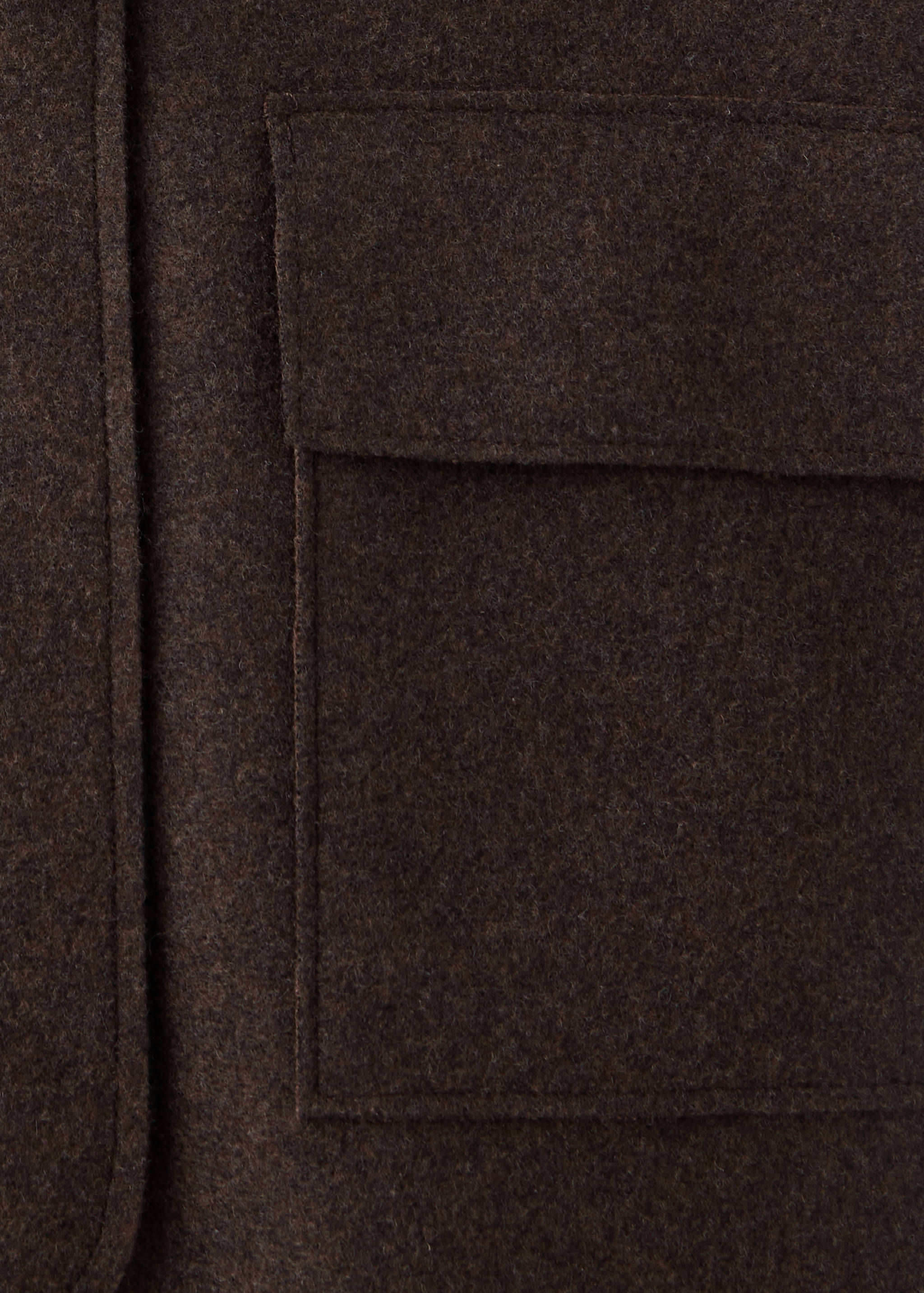 Manteau en drap avec boutons style duffle-coat - Détail de l'article 0