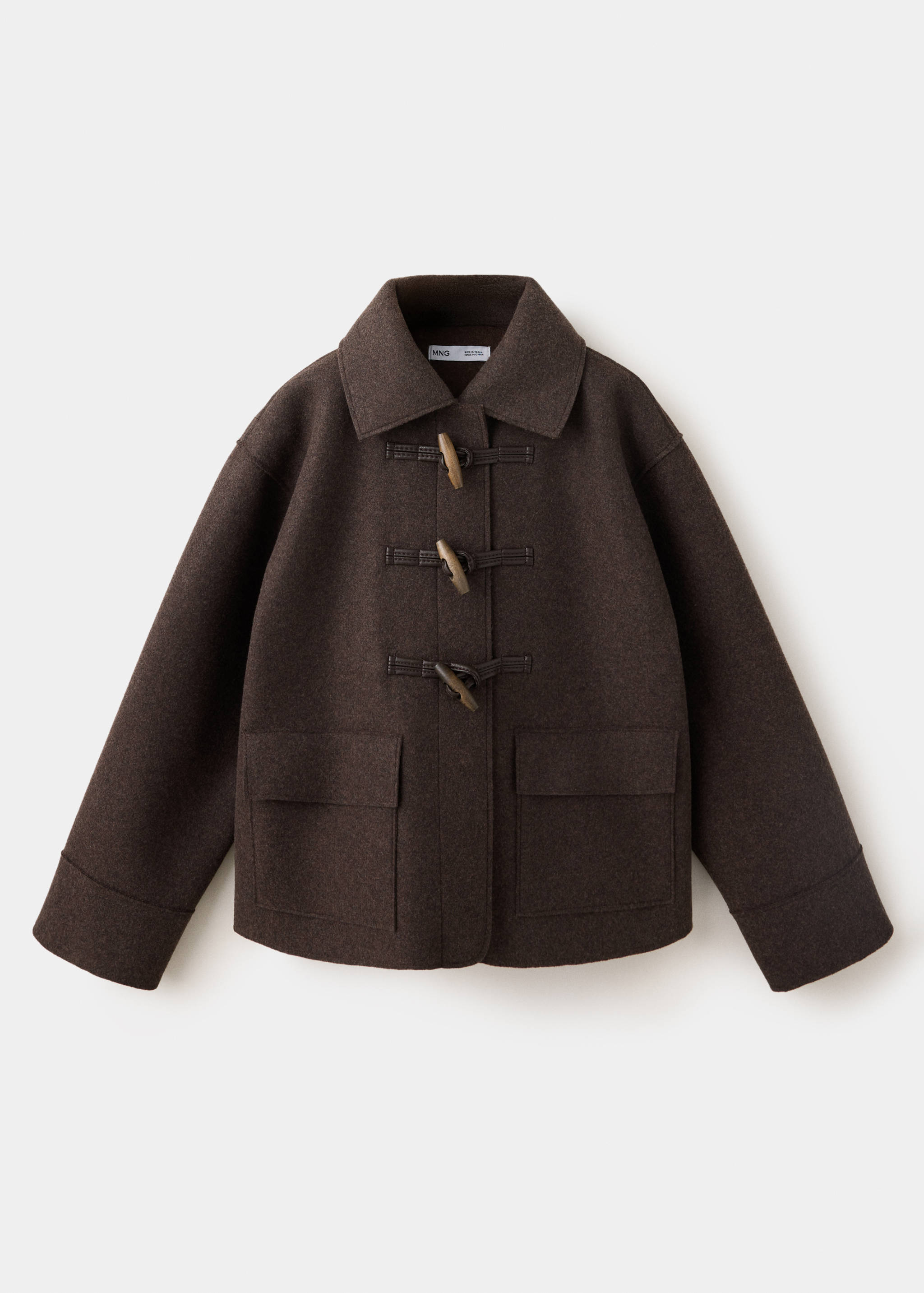 Manteau en drap avec boutons style duffle-coat - Article sans modèle