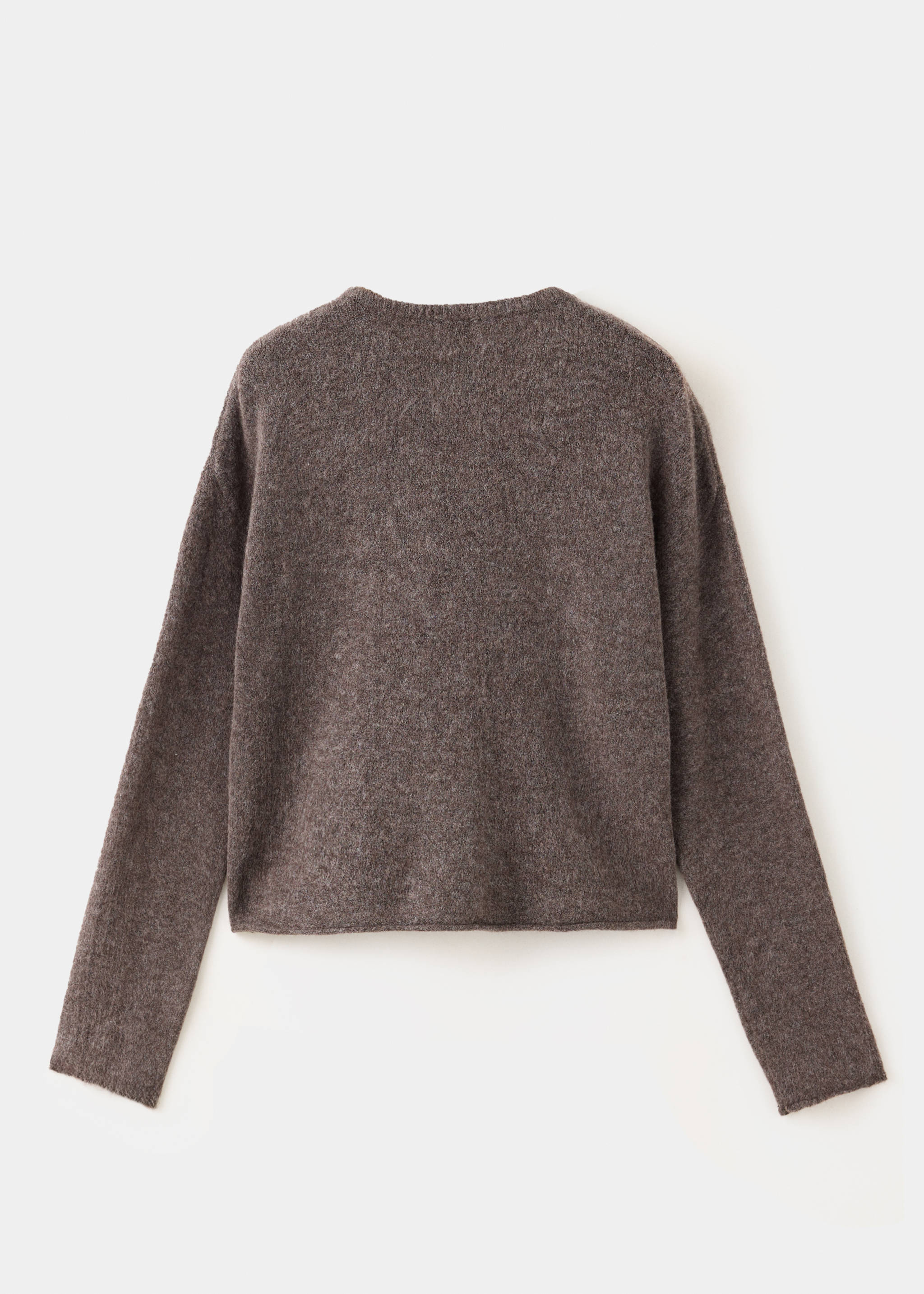 Buttoned knit cardigan - Reverse of the article
