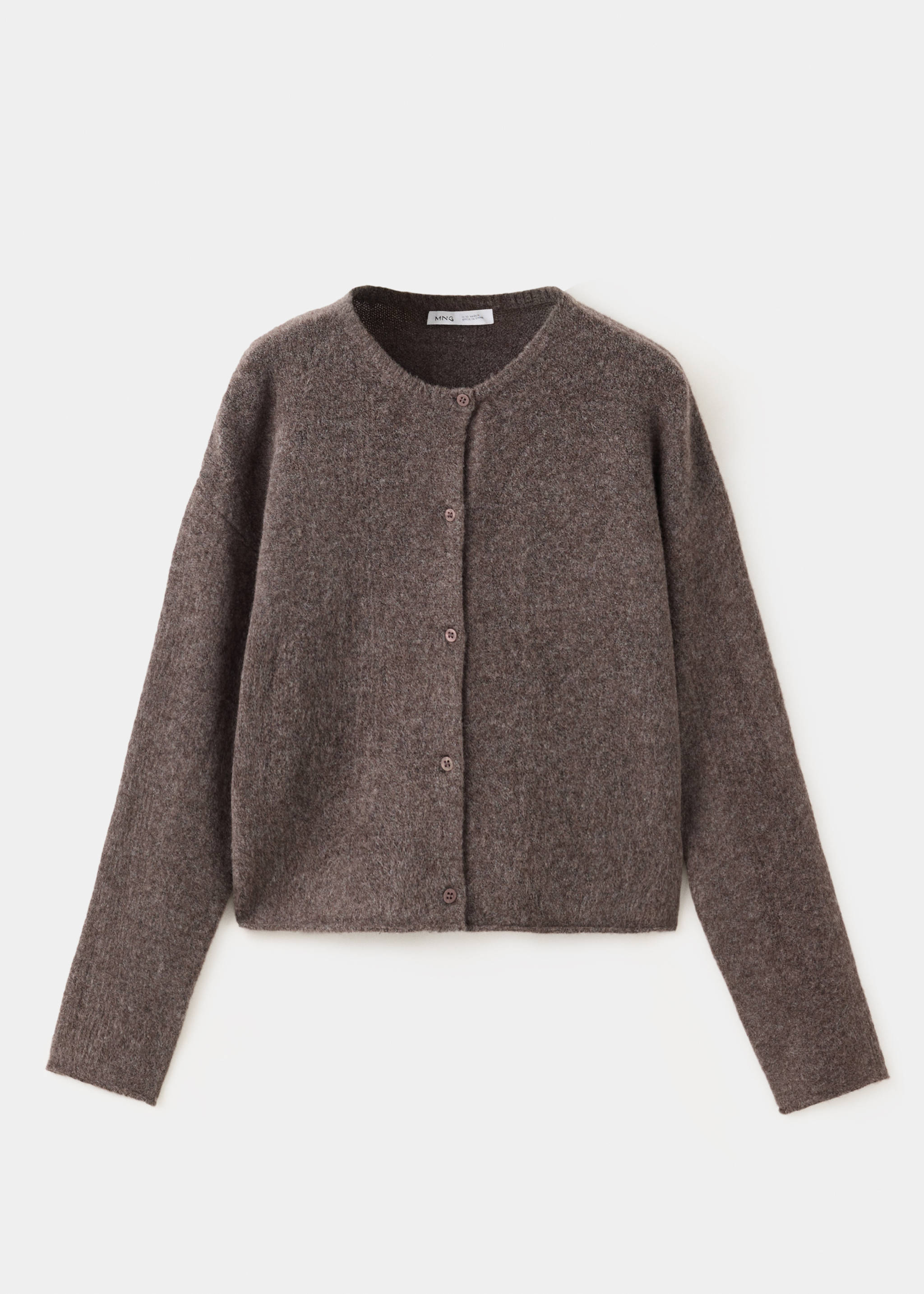 Buttoned knit cardigan - Article without model