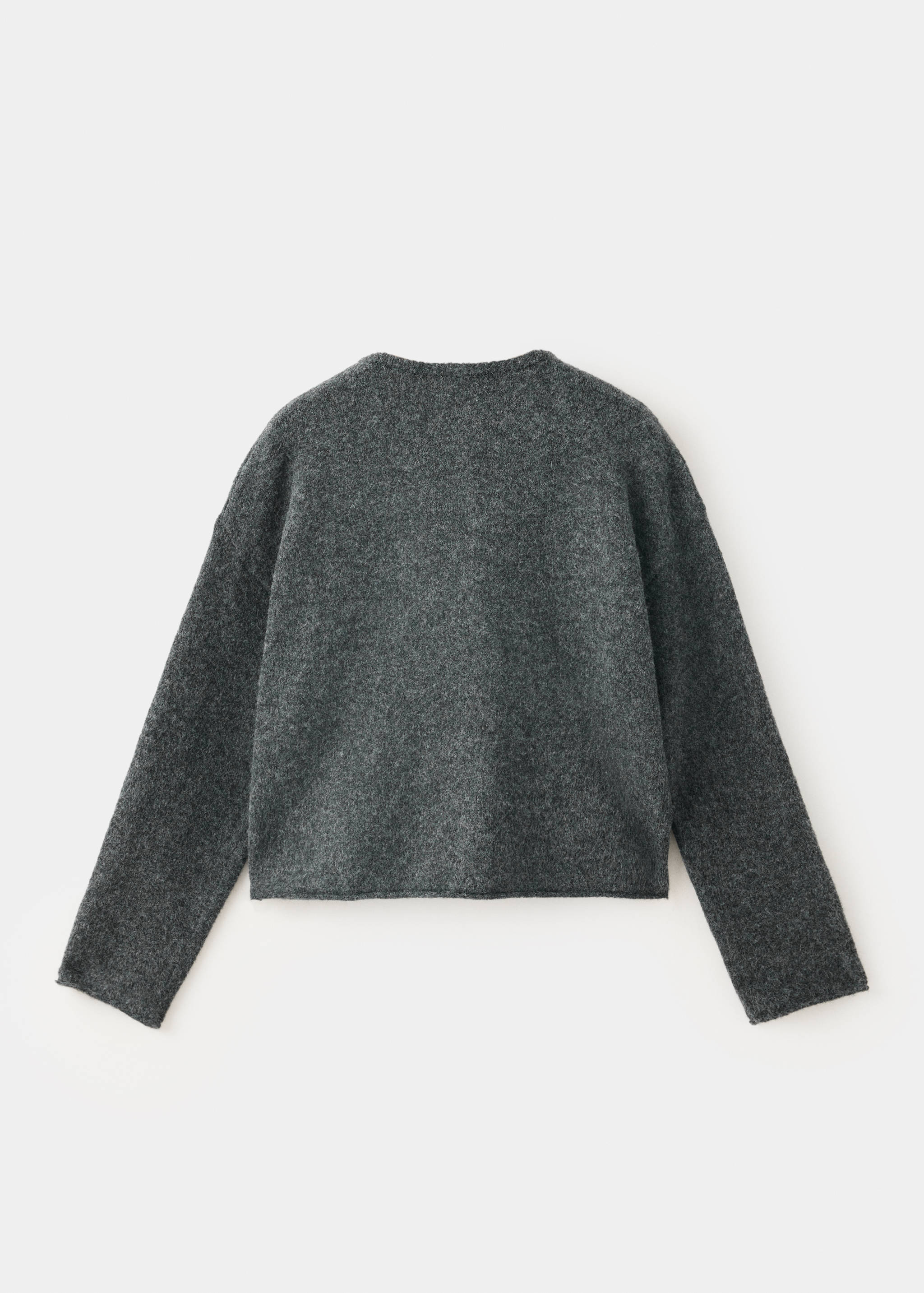 Buttoned knit cardigan - Reverse of the article