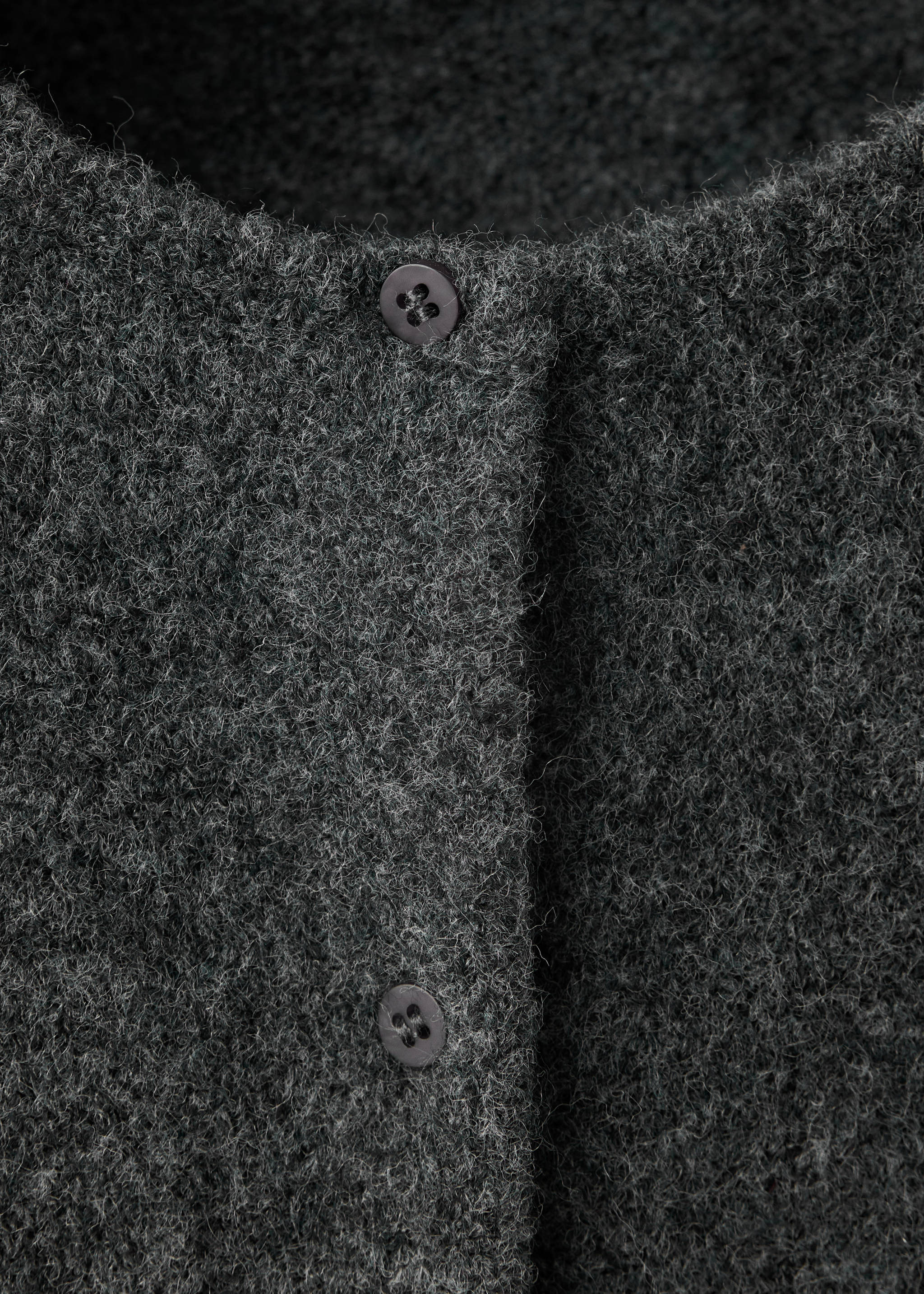 Buttoned knit cardigan - Details of the article 8