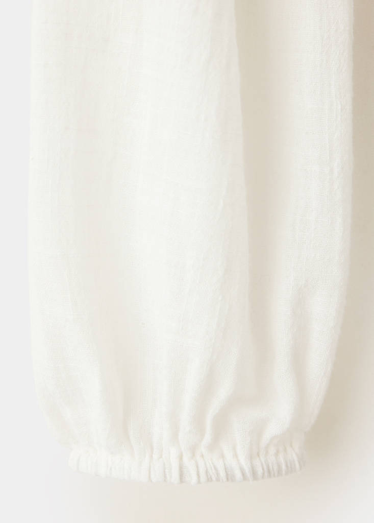 Gathered details blouse — Off White