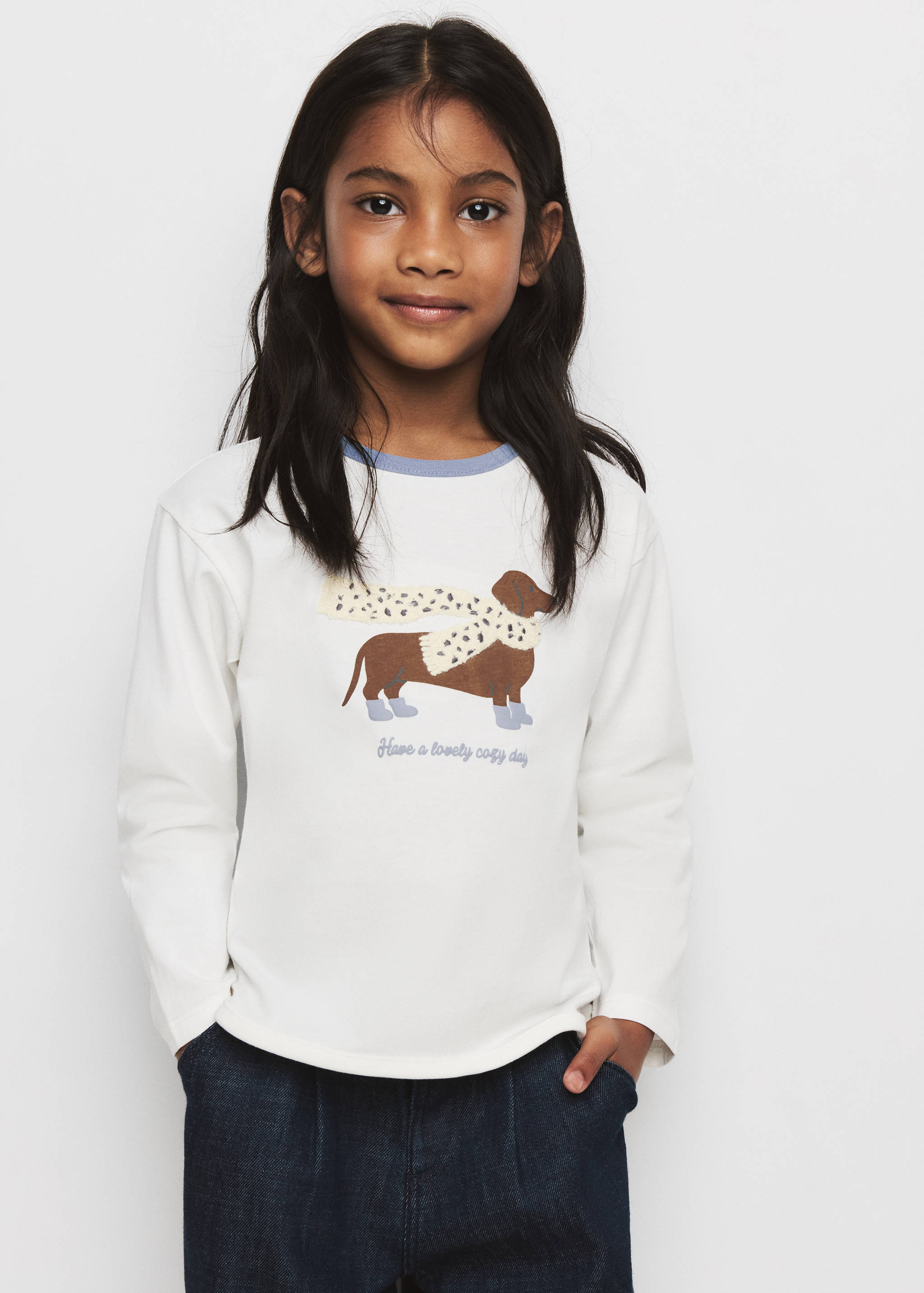 T-shirt détail imprimé - Plan général