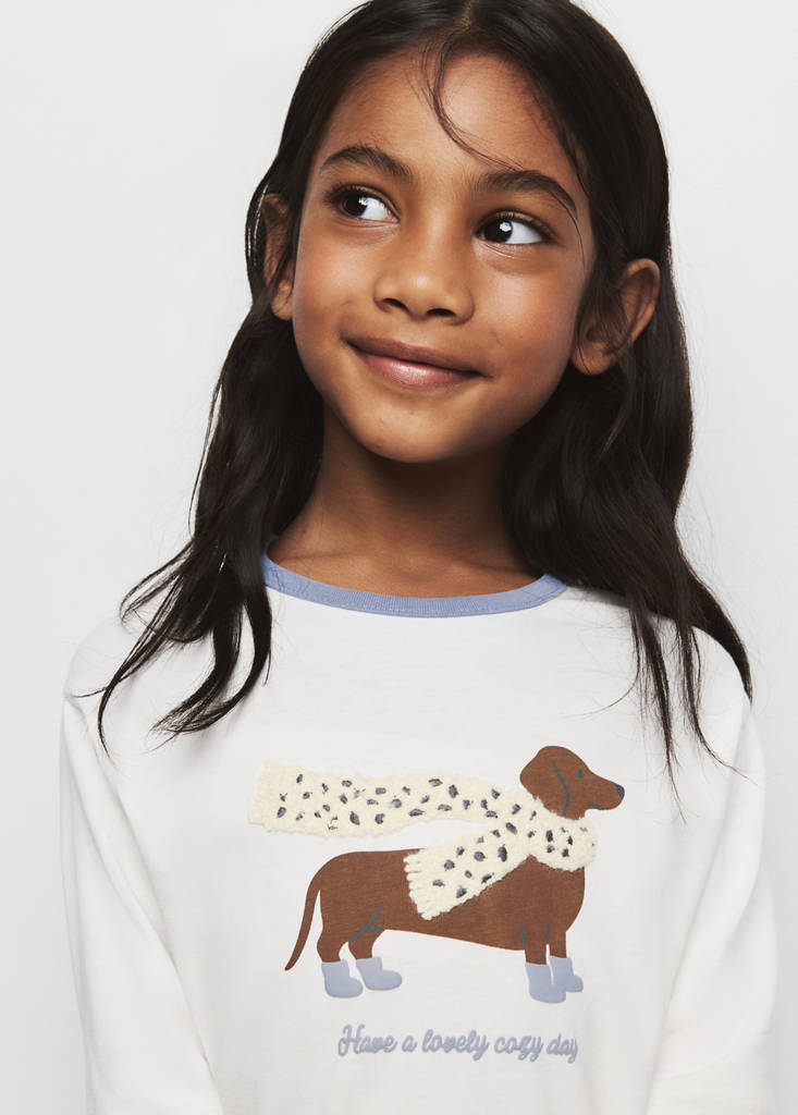 Printed detail T-shirt — Off White