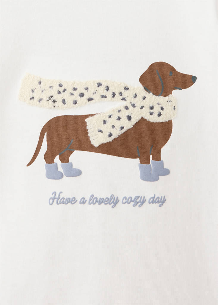 Printed detail T-shirt — Off White
