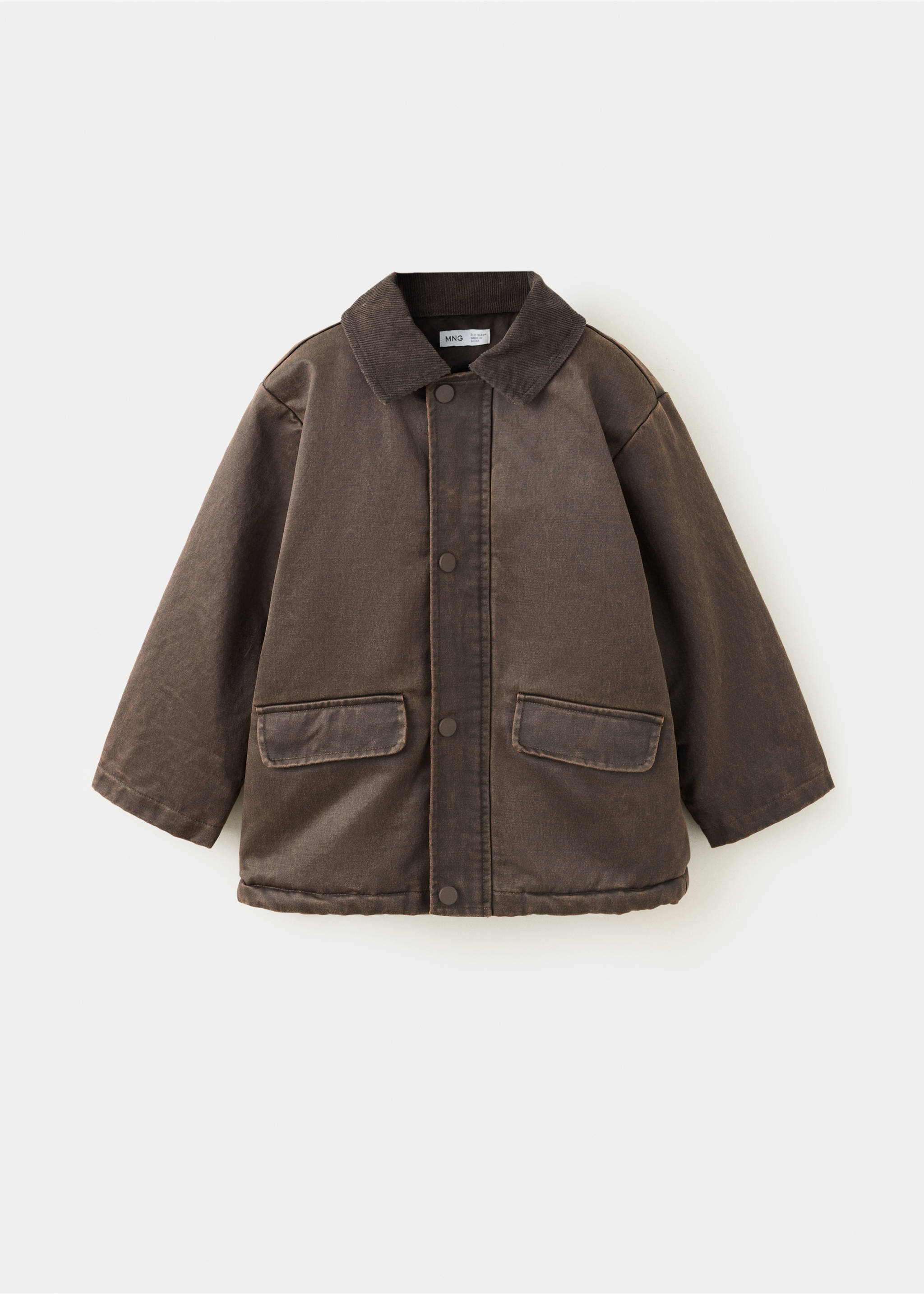 Waxed jacket - Article without model, Brown. Ref: 37015170-00.