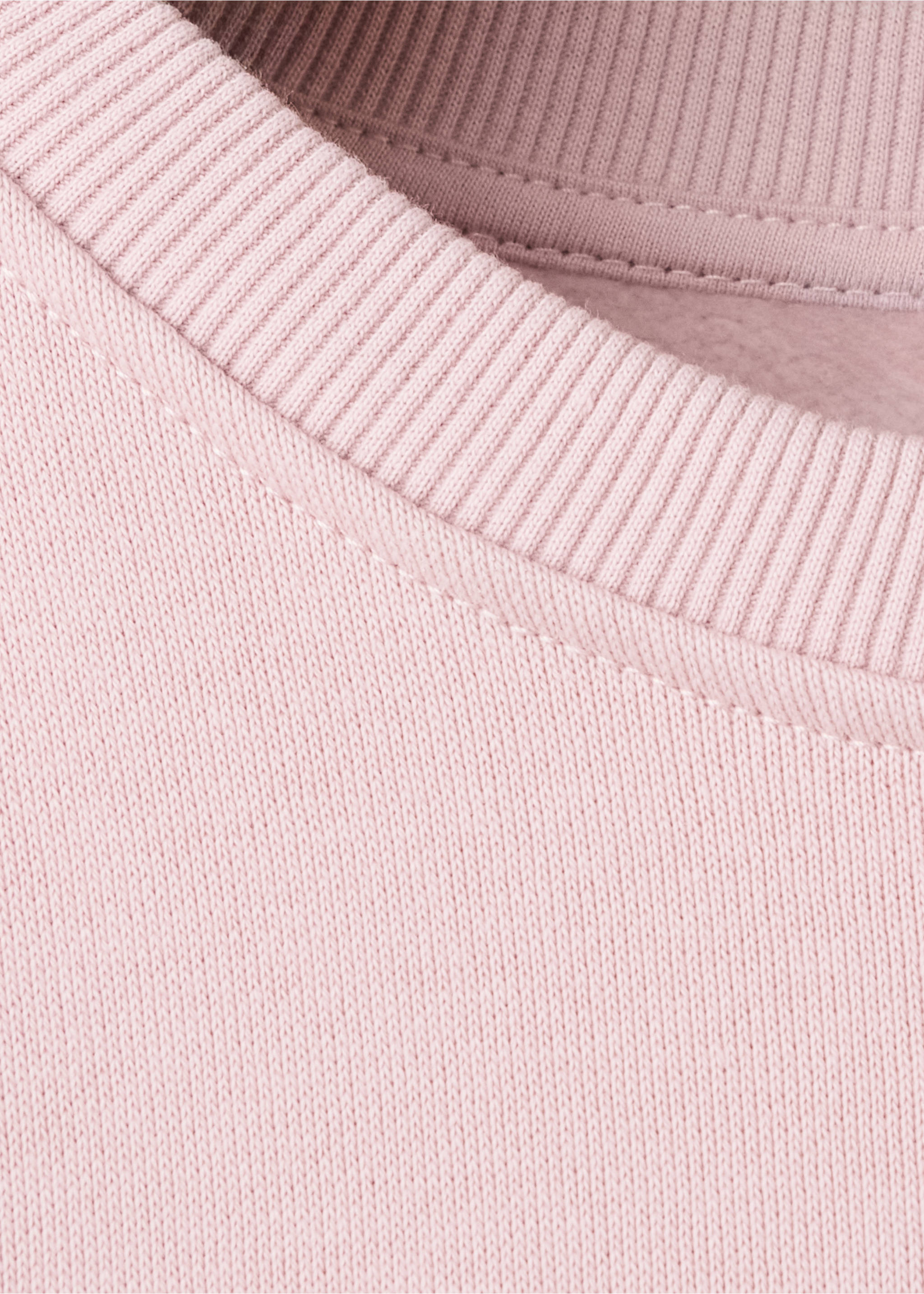 Printed cotton sweatshirt - Details of the article 8, Pink. Ref: 37015171-00.